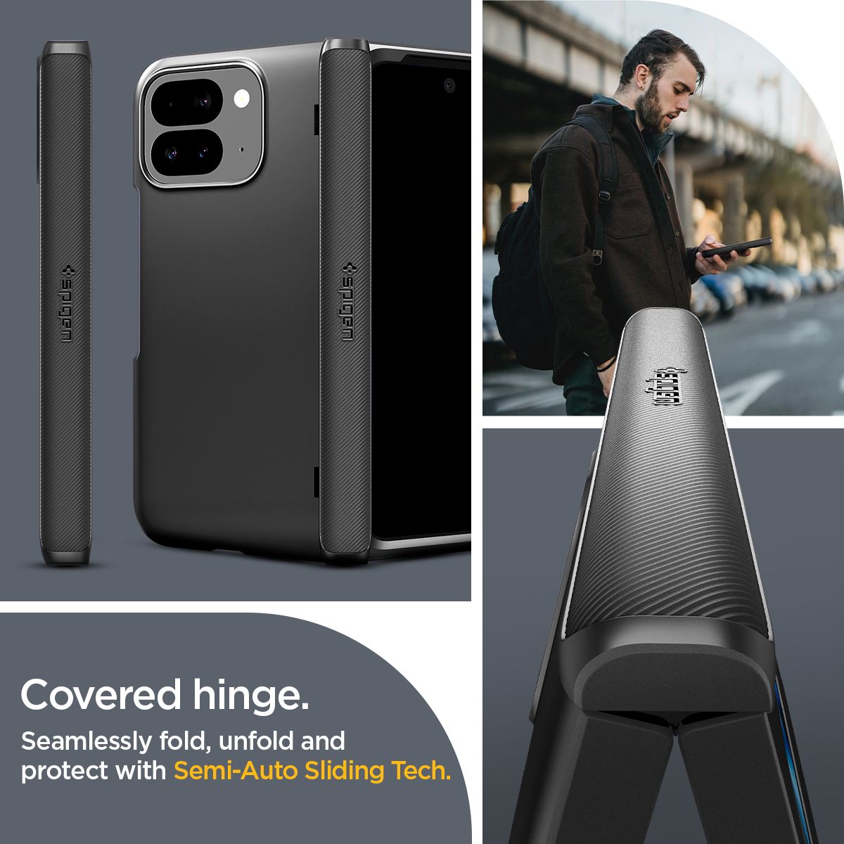 Spigen Slim Armor Pro, black - Google Pixel 9 Pro Fold (18)