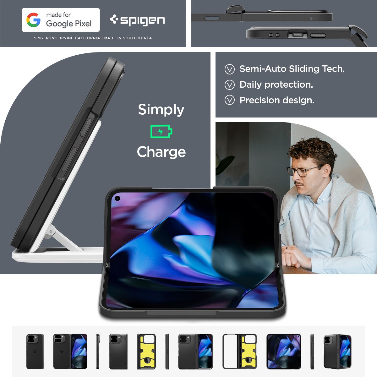 Spigen Slim Armor Pro, black - Google Pixel 9 Pro Fold (22)