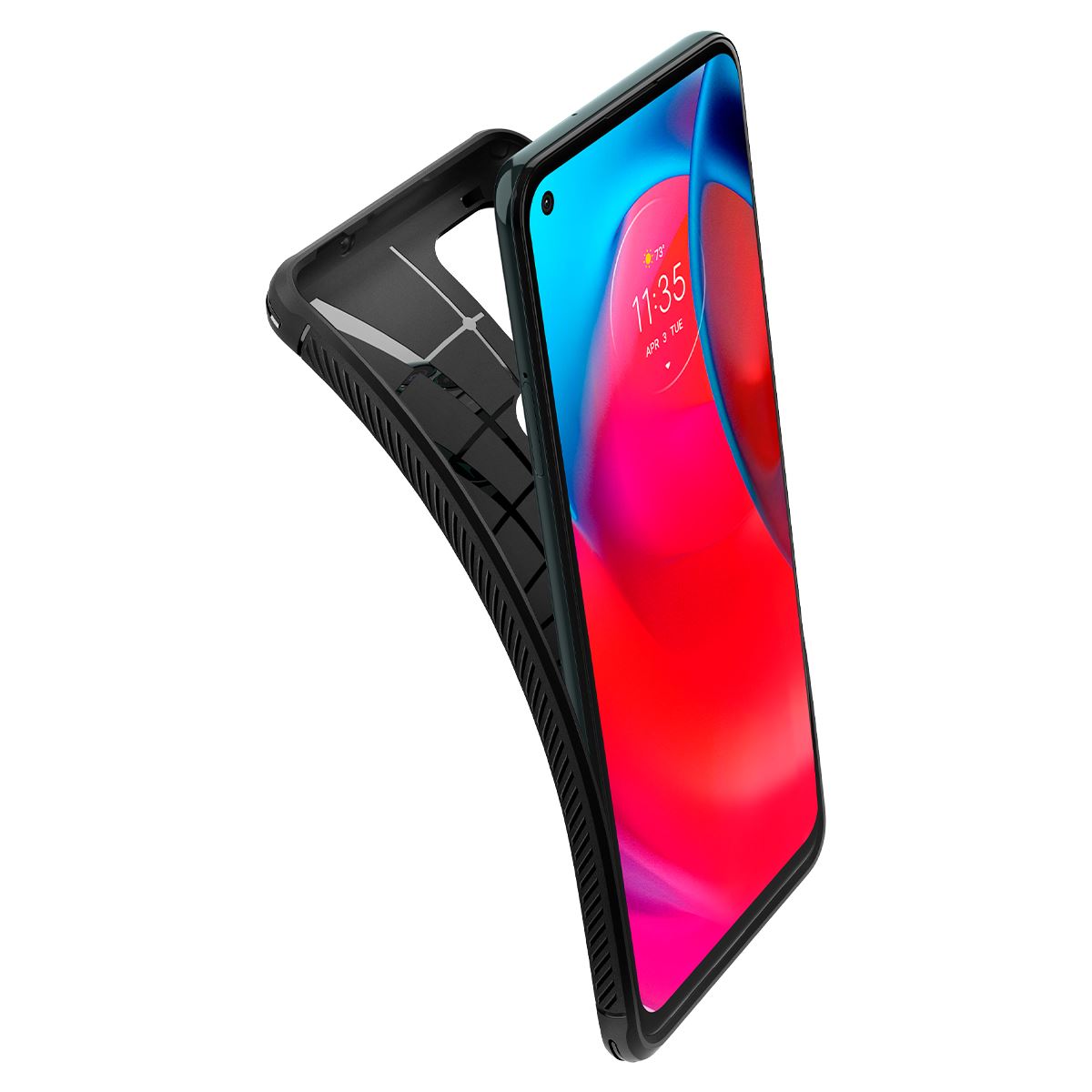 Spigen Rugged Armor, black - Motorola Moto G Stylus 5G (4)