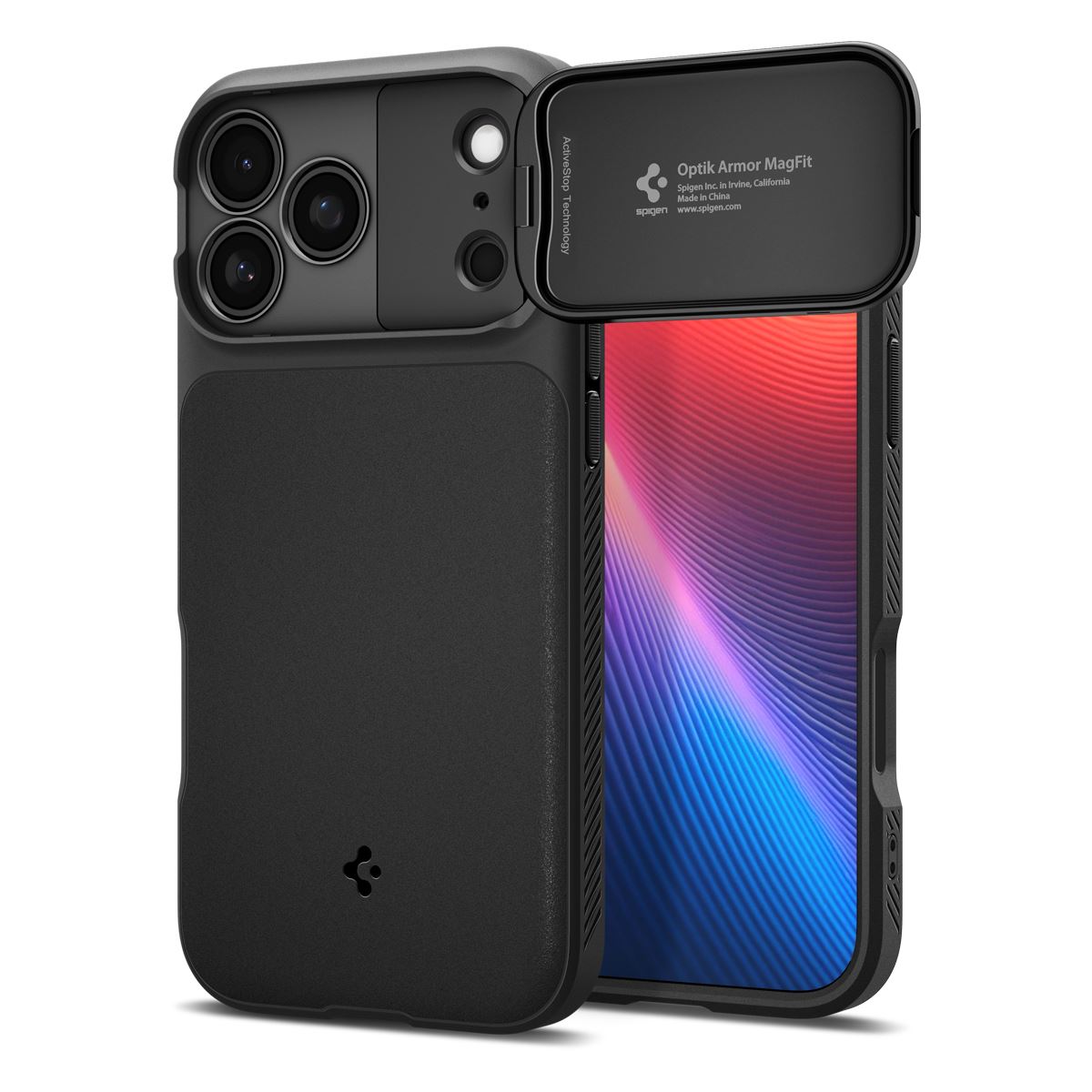 Spigen Optik Armor MagSafe, black - iPhone 17 Pro Max