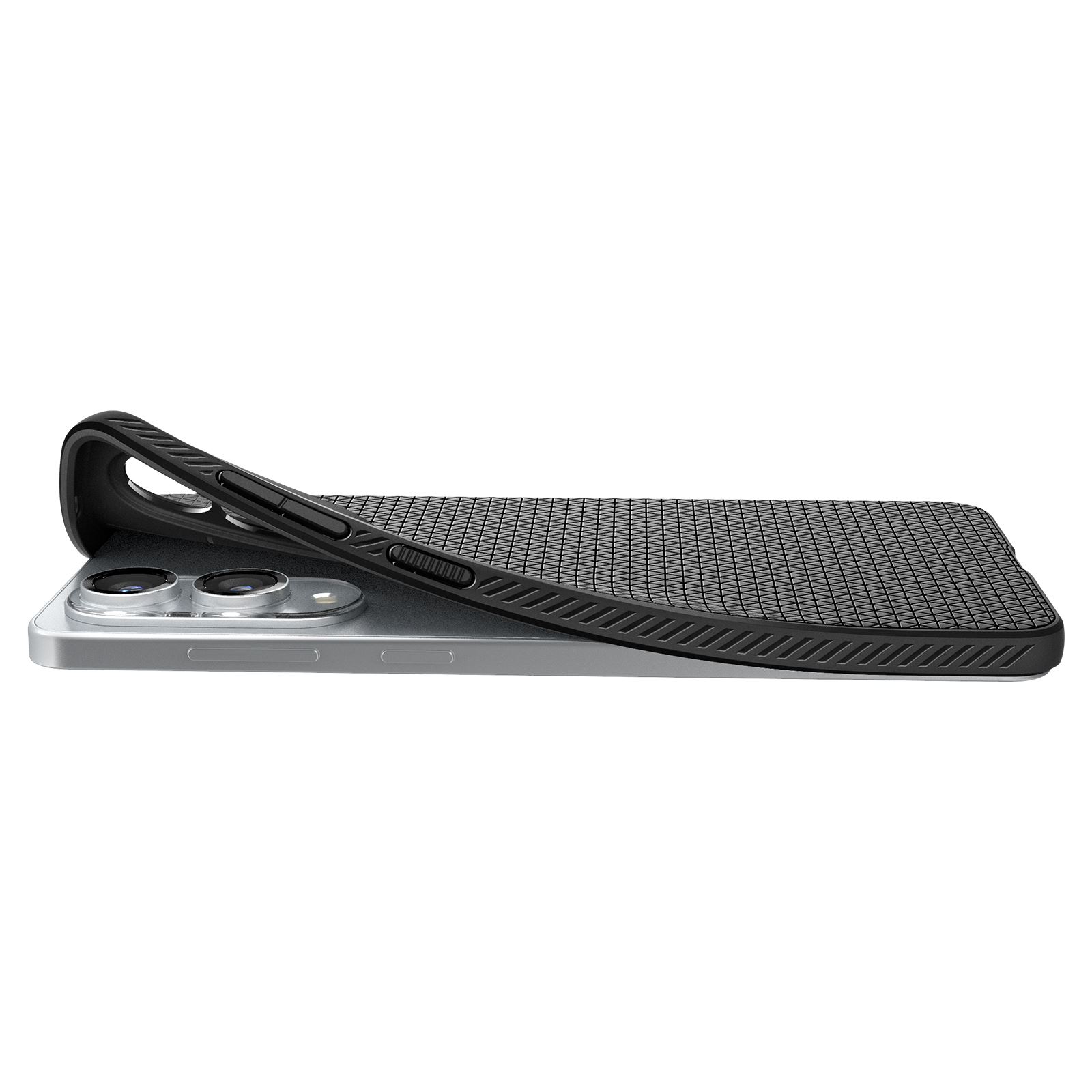 Spigen Liquid Air, matte black - Samsung Galaxy S25 Edge (11)