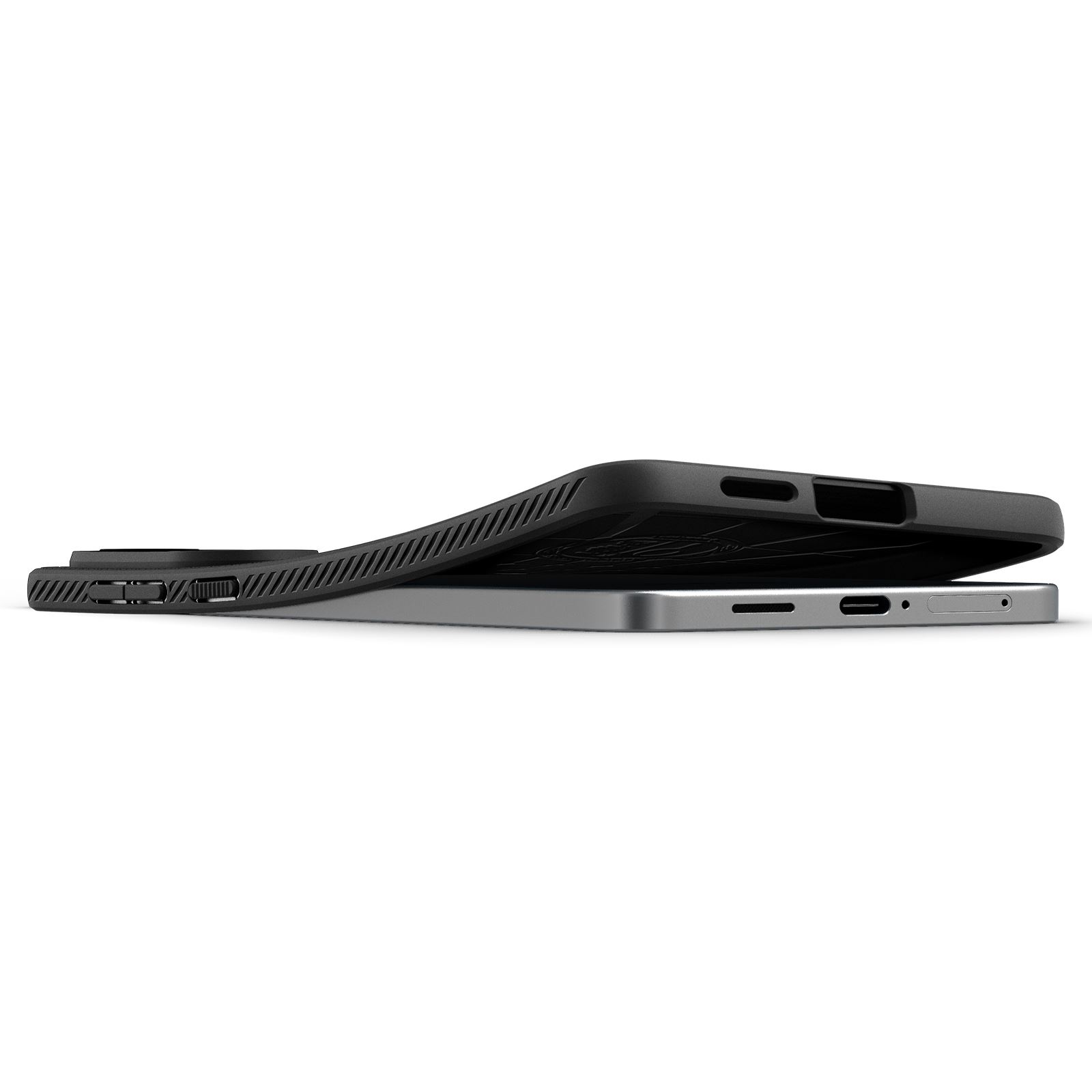 Spigen Liquid Air, matte black - Samsung Galaxy S25 Edge (12)