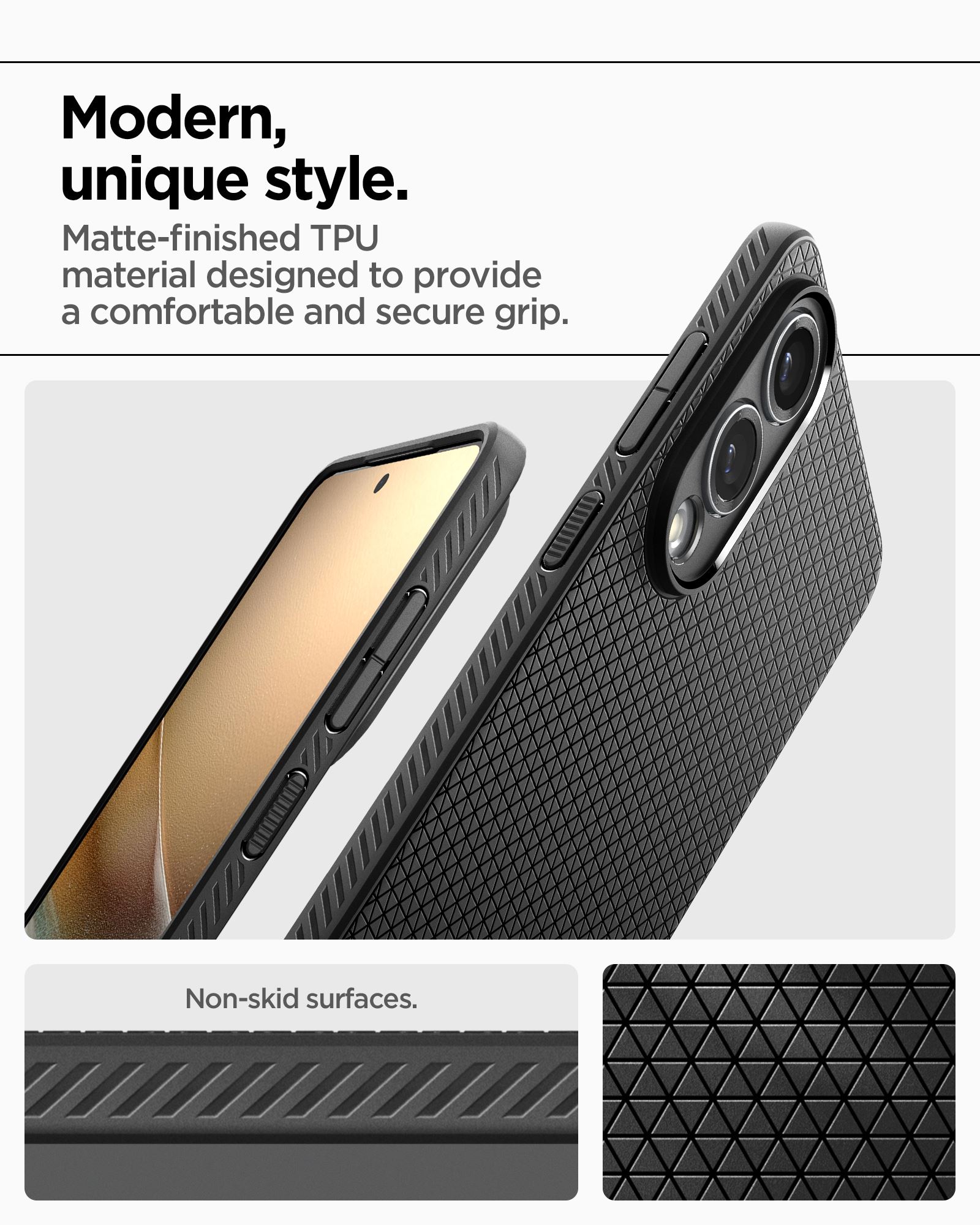 Spigen Liquid Air, matte black - Samsung Galaxy S25 Edge (17)