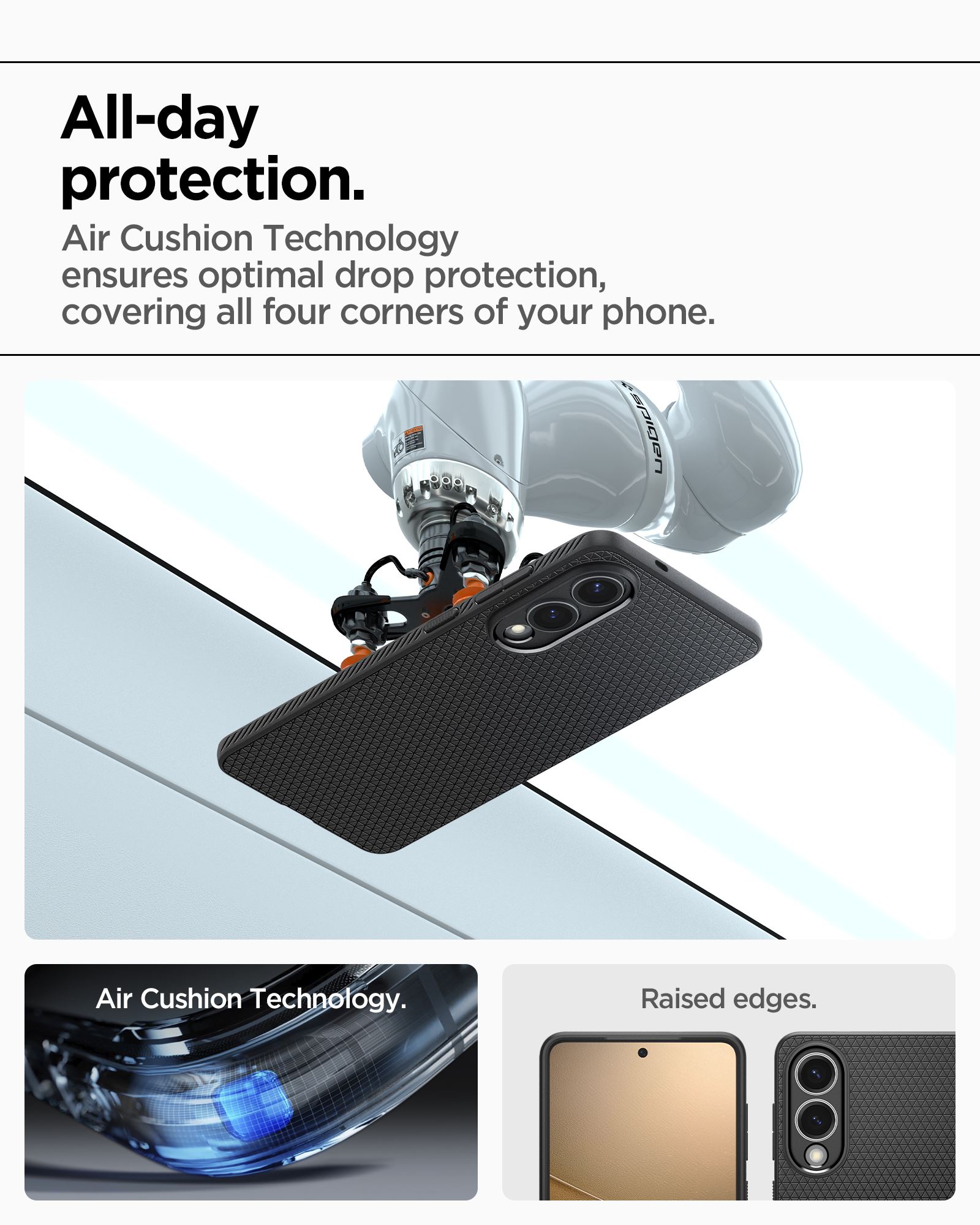 Spigen Liquid Air, matte black - Samsung Galaxy S25 Edge (19)