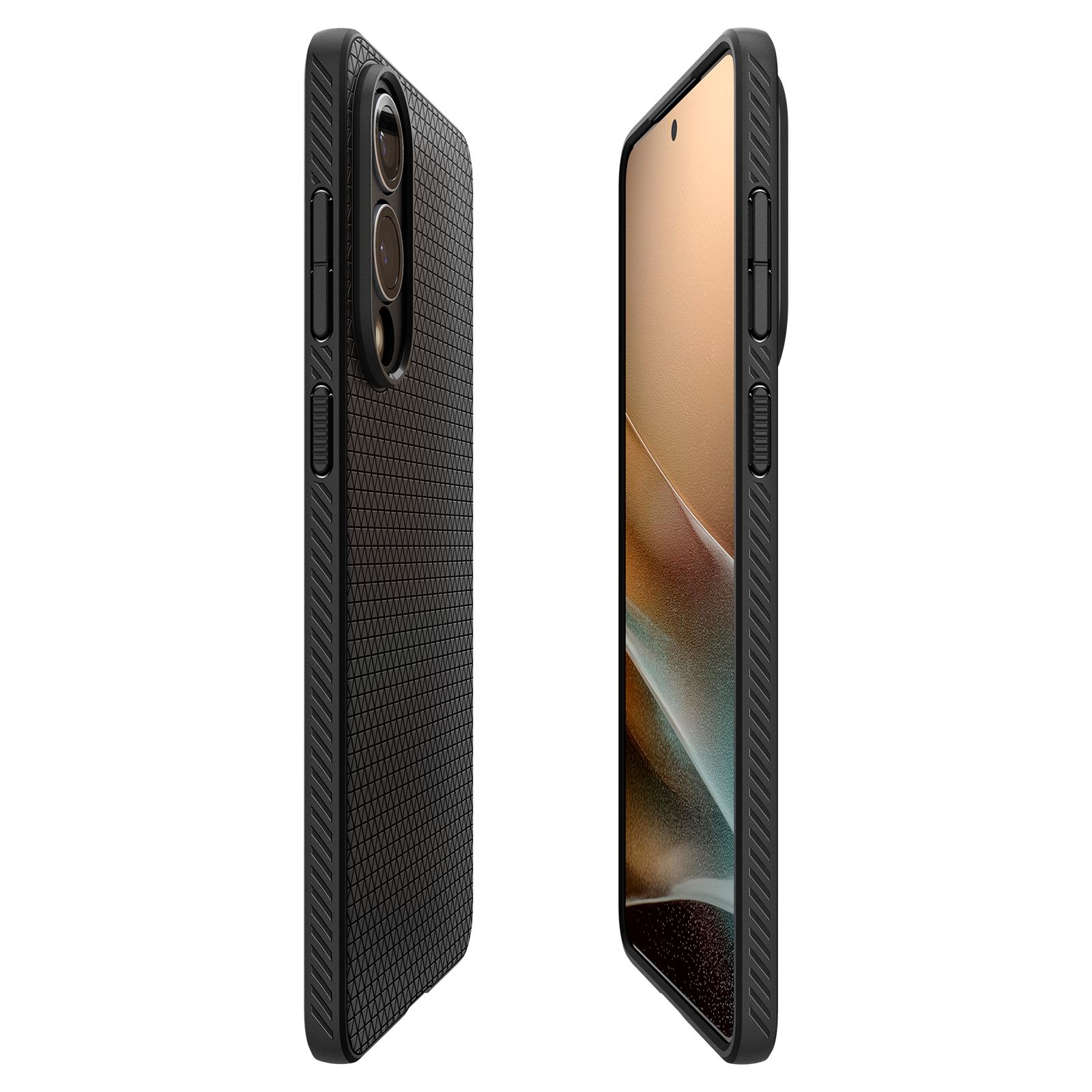 Spigen Liquid Air, matte black - Samsung Galaxy S25 Edge (8)