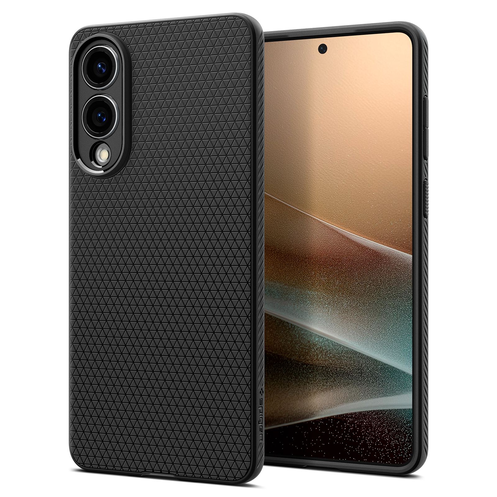 Spigen Liquid Air, matte black - Samsung Galaxy S25 Edge
