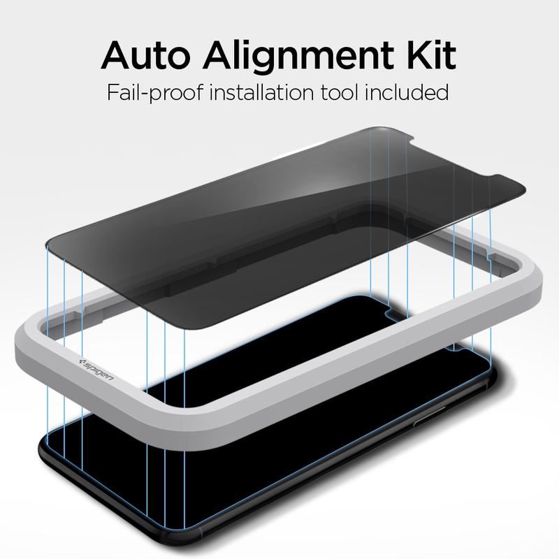 Spigen Glass AlignMaster Privacy 1 Pack - iPhone 11 (4)