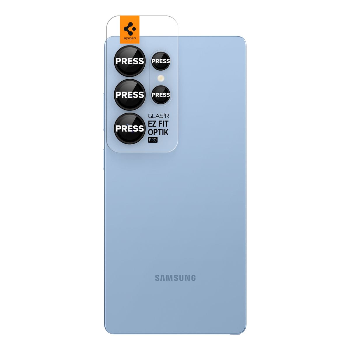 Spigen Glass tR EZ Fit Optik Pro HD 2 Pack, black - Samsung Galaxy S25 Ultra (2)