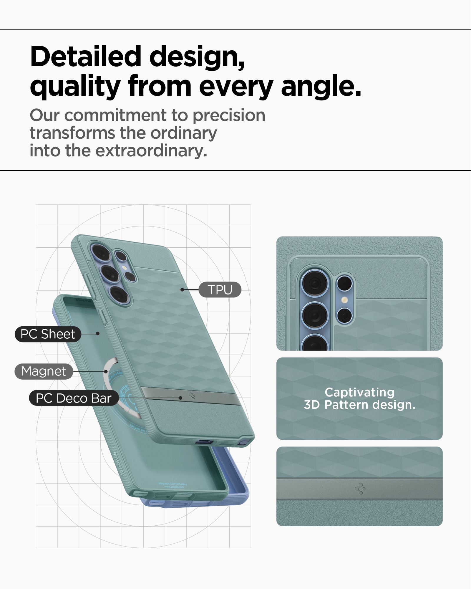 Spigen Parallax MagSafe, sage green - Samsung Galaxy S25 Ultra (16)