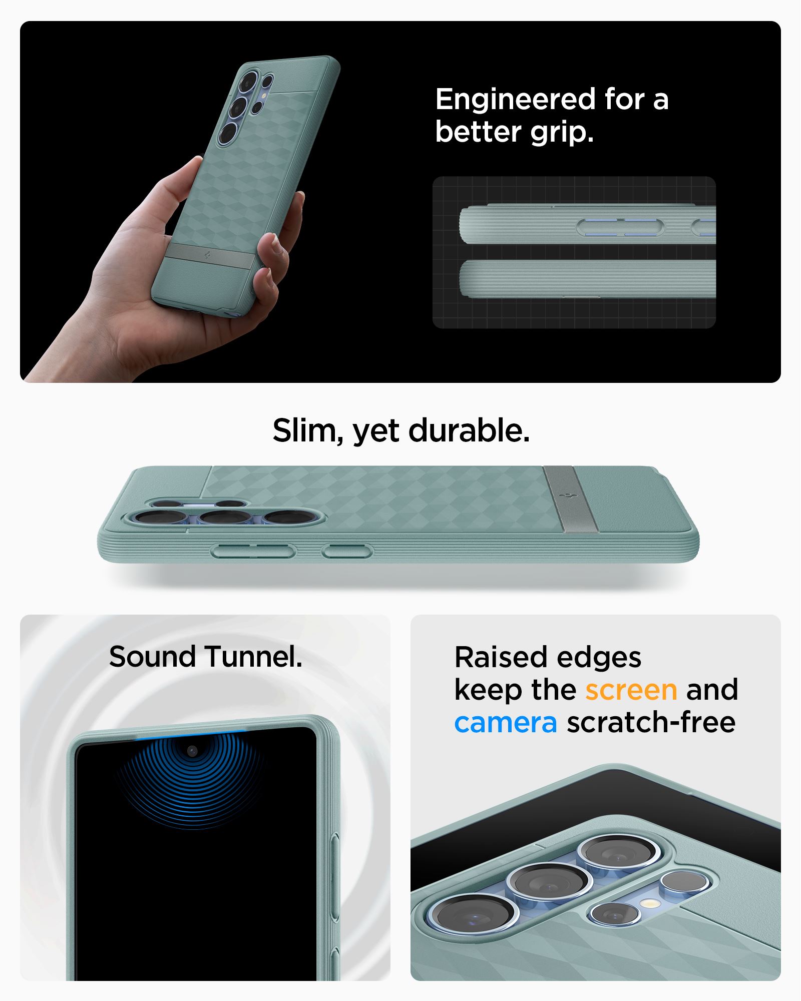 Spigen Parallax MagSafe, sage green - Samsung Galaxy S25 Ultra (18)