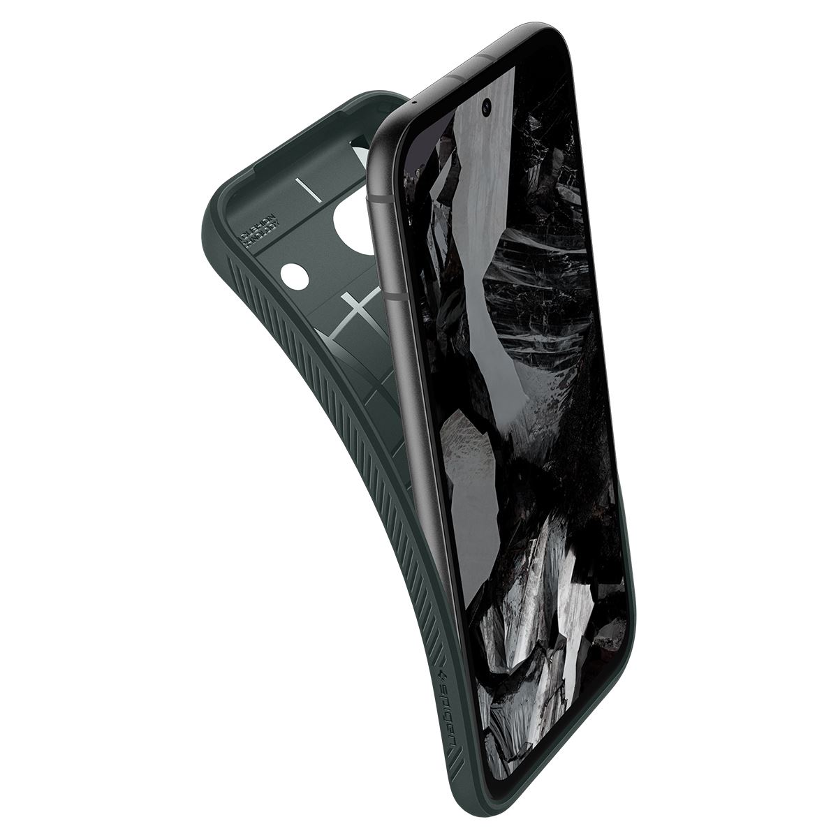Spigen Liquid Air, abyss green - Google Pixel 8a (7)