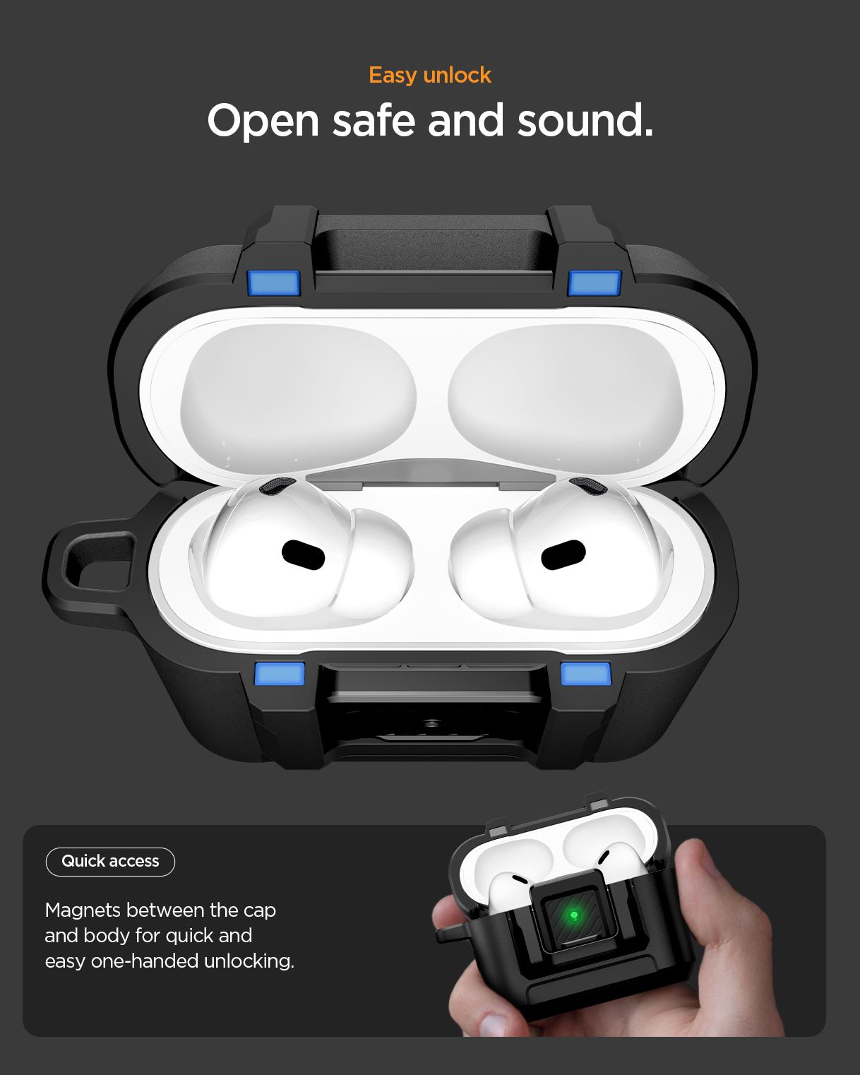 Spigen Lock Fit, matte black - AirPods Pro 3 (15)