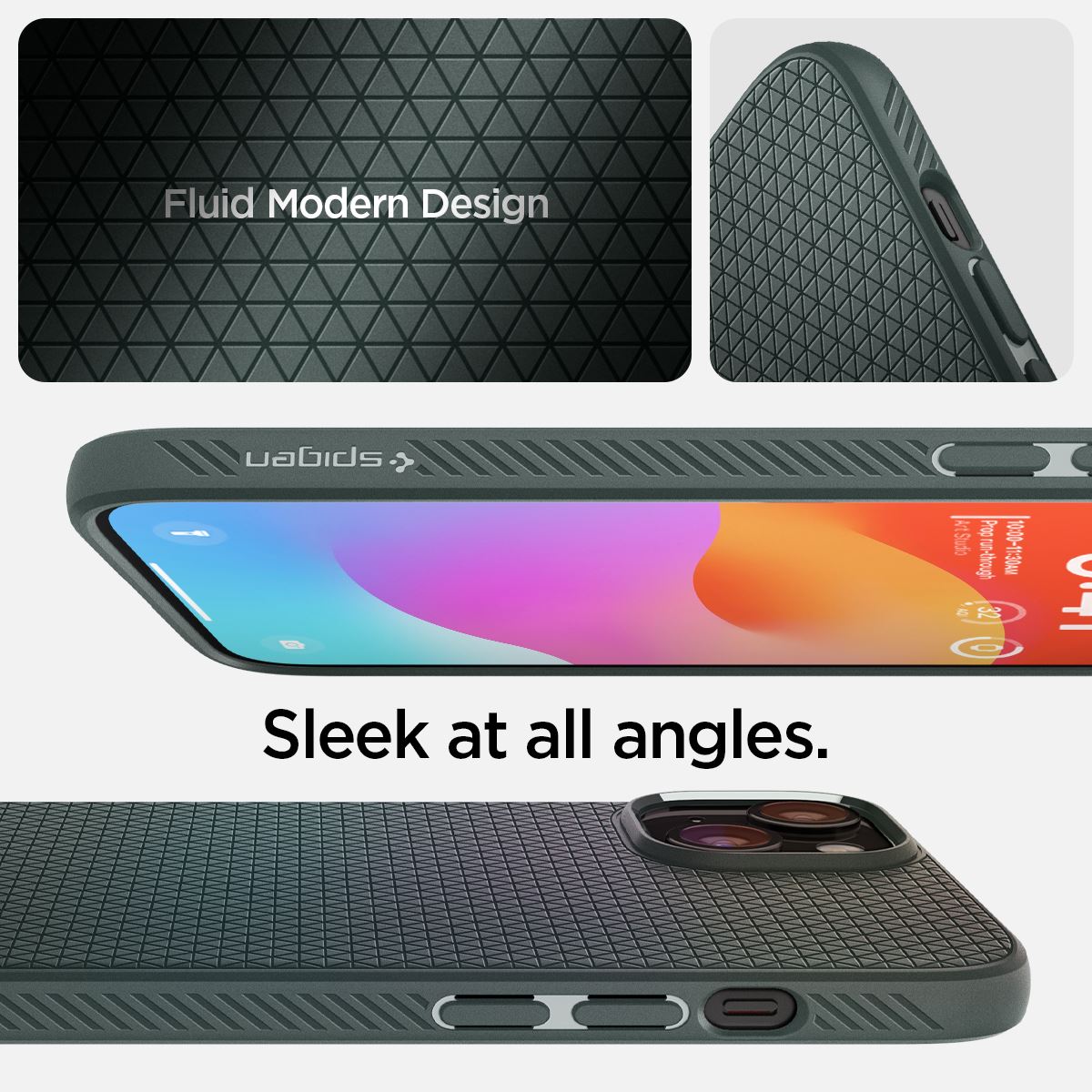 Spigen Liquid Air, abyss green - iPhone 15 (15)