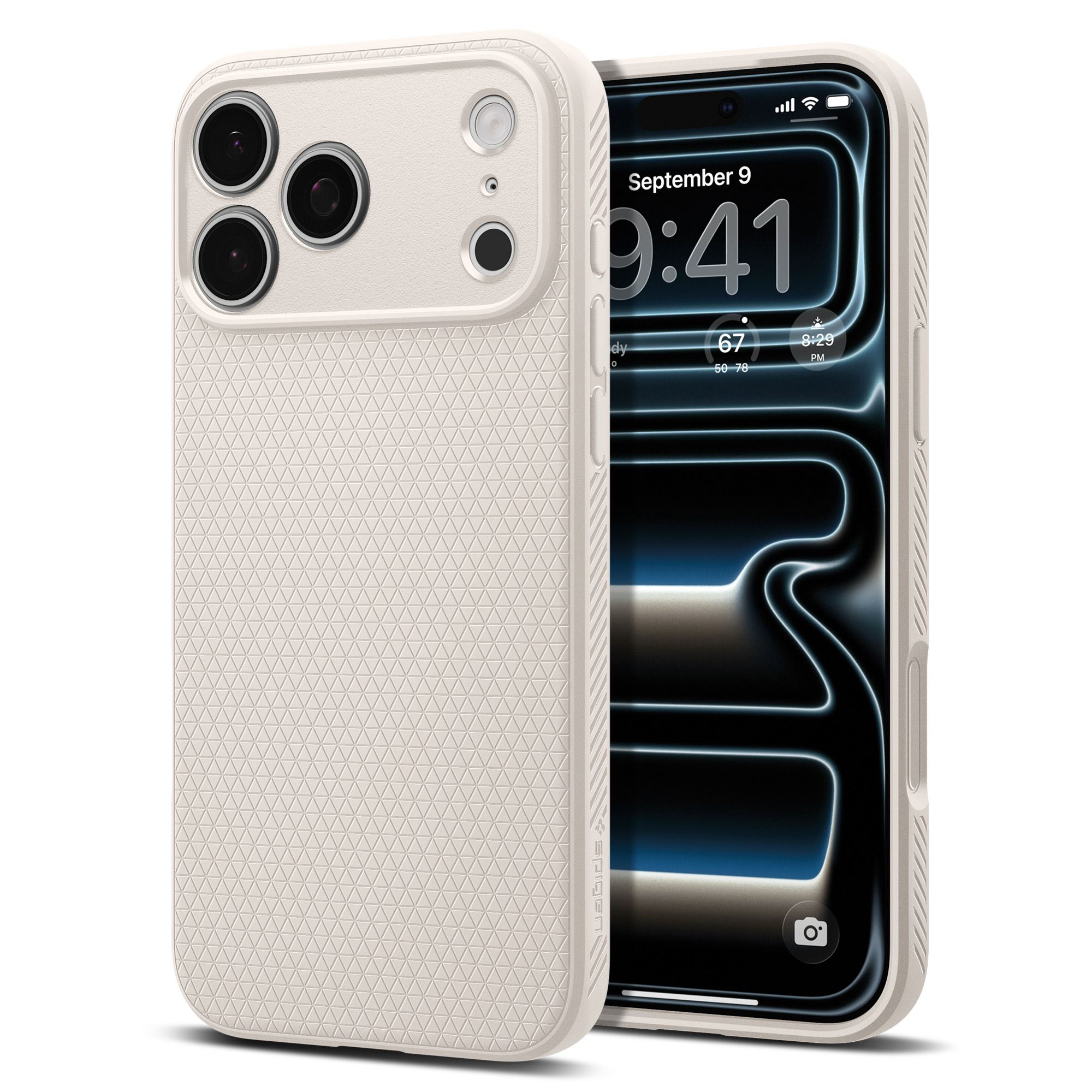 Spigen Liquid Air, natural titanium - iPhone 18 Pro/17 Pro (1)