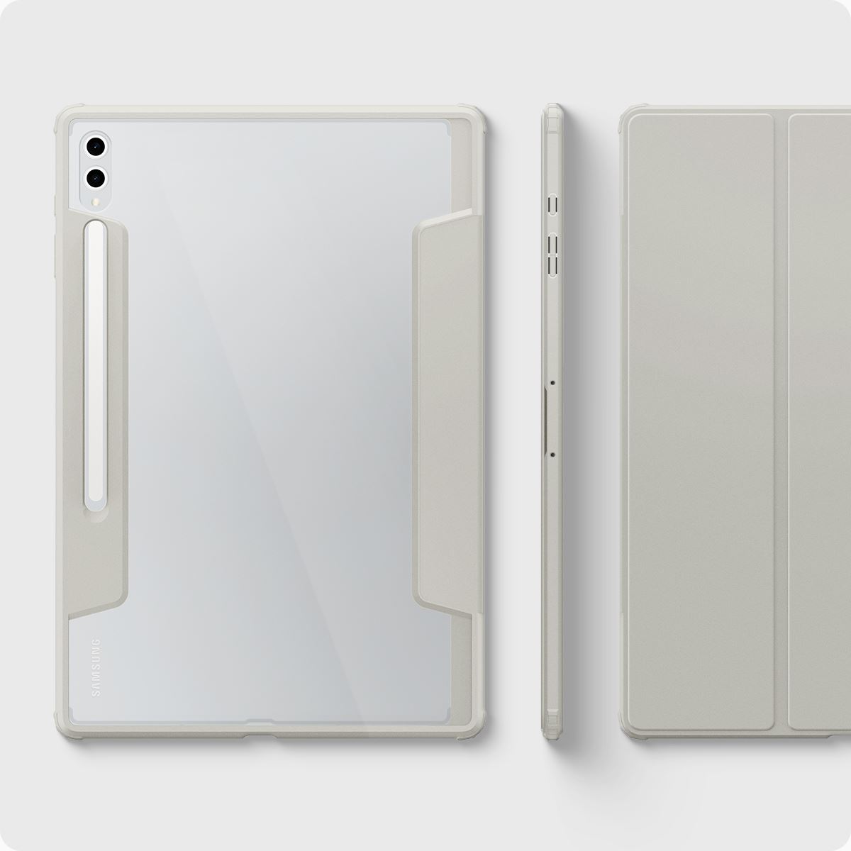 Spigen Ultra Hybrid Pro, gray - Samsung Galaxy Tab S10/S9/S8 Ultra (17)
