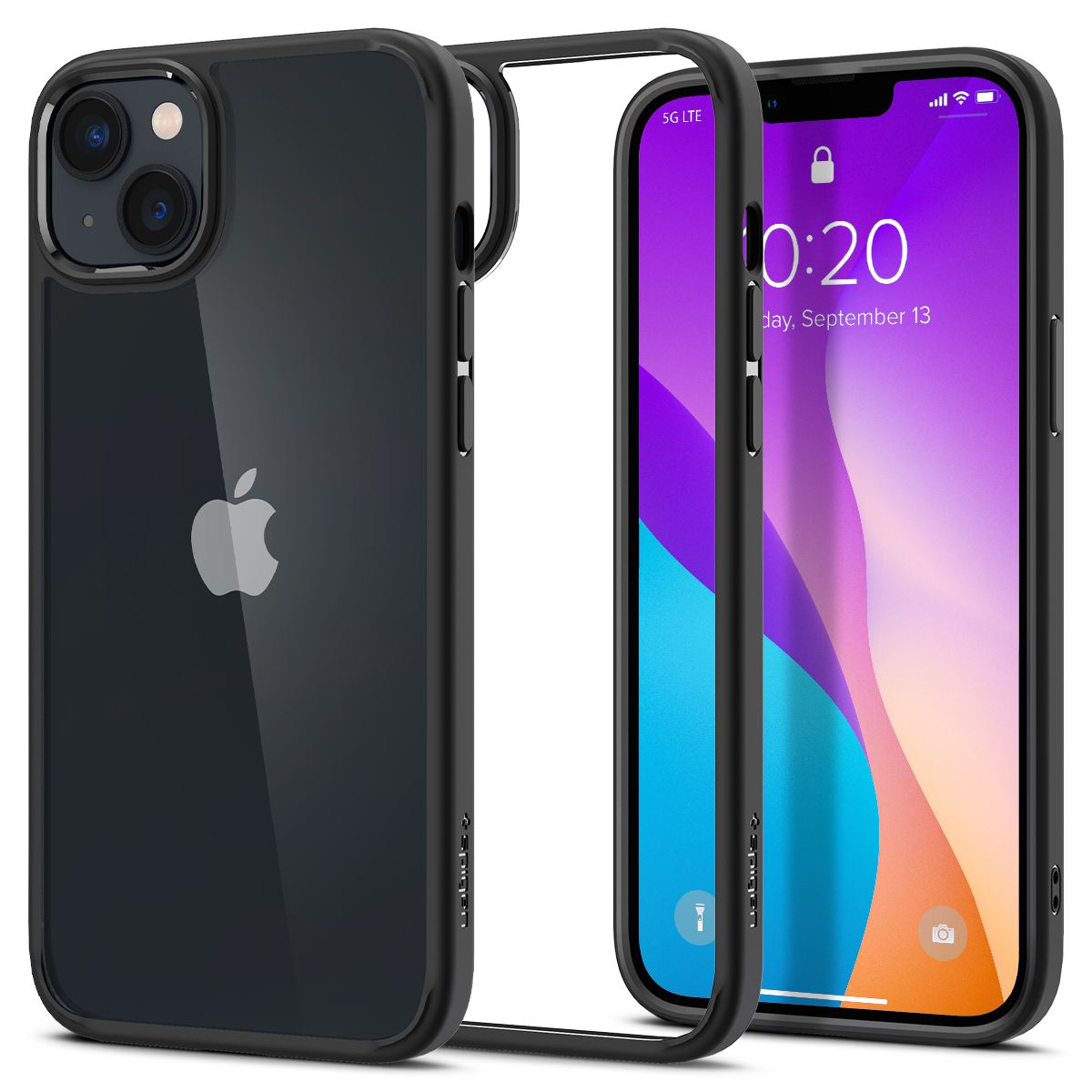 Spigen Crystal Hybrid, matte black - iPhone 14 Plus (1)