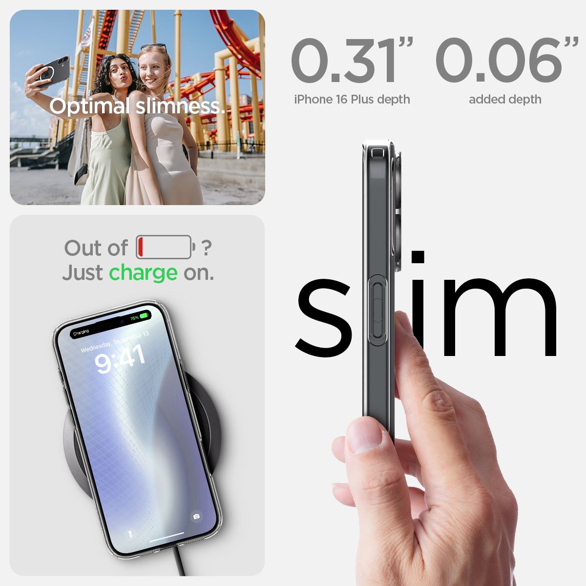 Spigen Liquid Crystal MagSafe, crystal clear - iPhone 16 Plus (13)