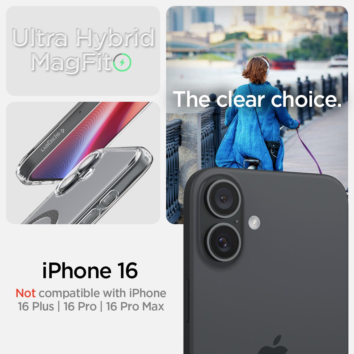 Spigen Ultra Hybrid MagSafe, carbon fiber - iPhone 16 (5)