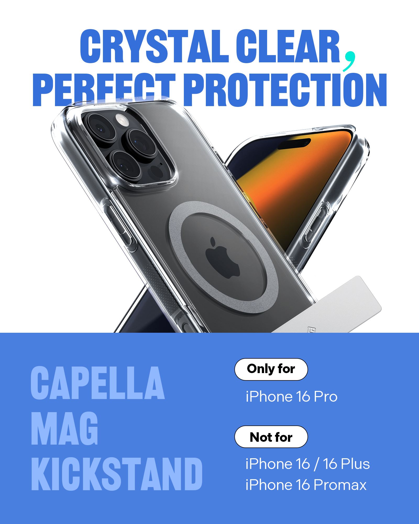 Spigen Caseology Capella MagSafe Kickstand, clear gray - iPhone 16 Pro (10)