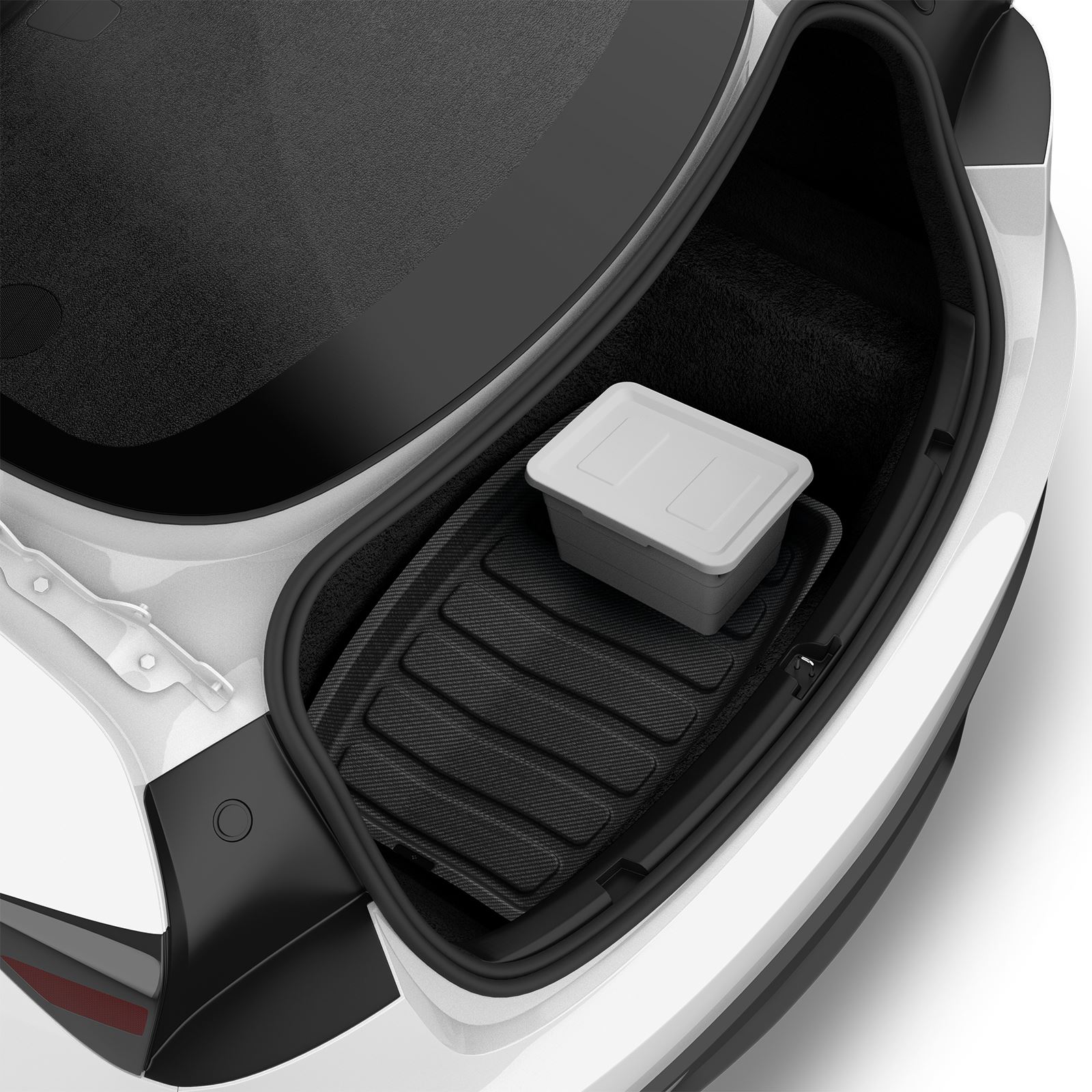 Spigen Tesla Car Mat Rear Trunk Storage, black - Tesla Model 3 (13)