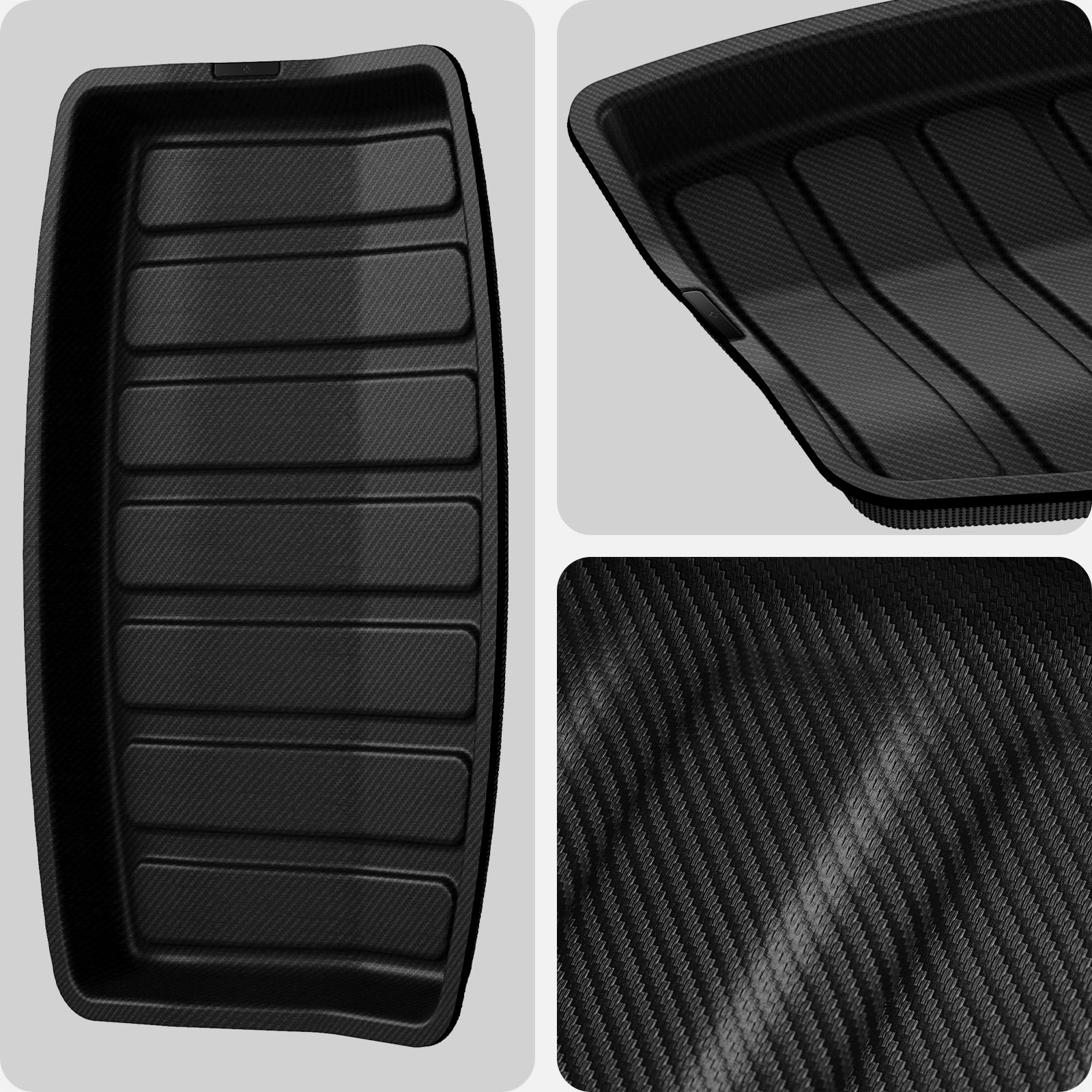 Spigen Tesla Car Mat Rear Trunk Storage, black - Tesla Model 3 (19)