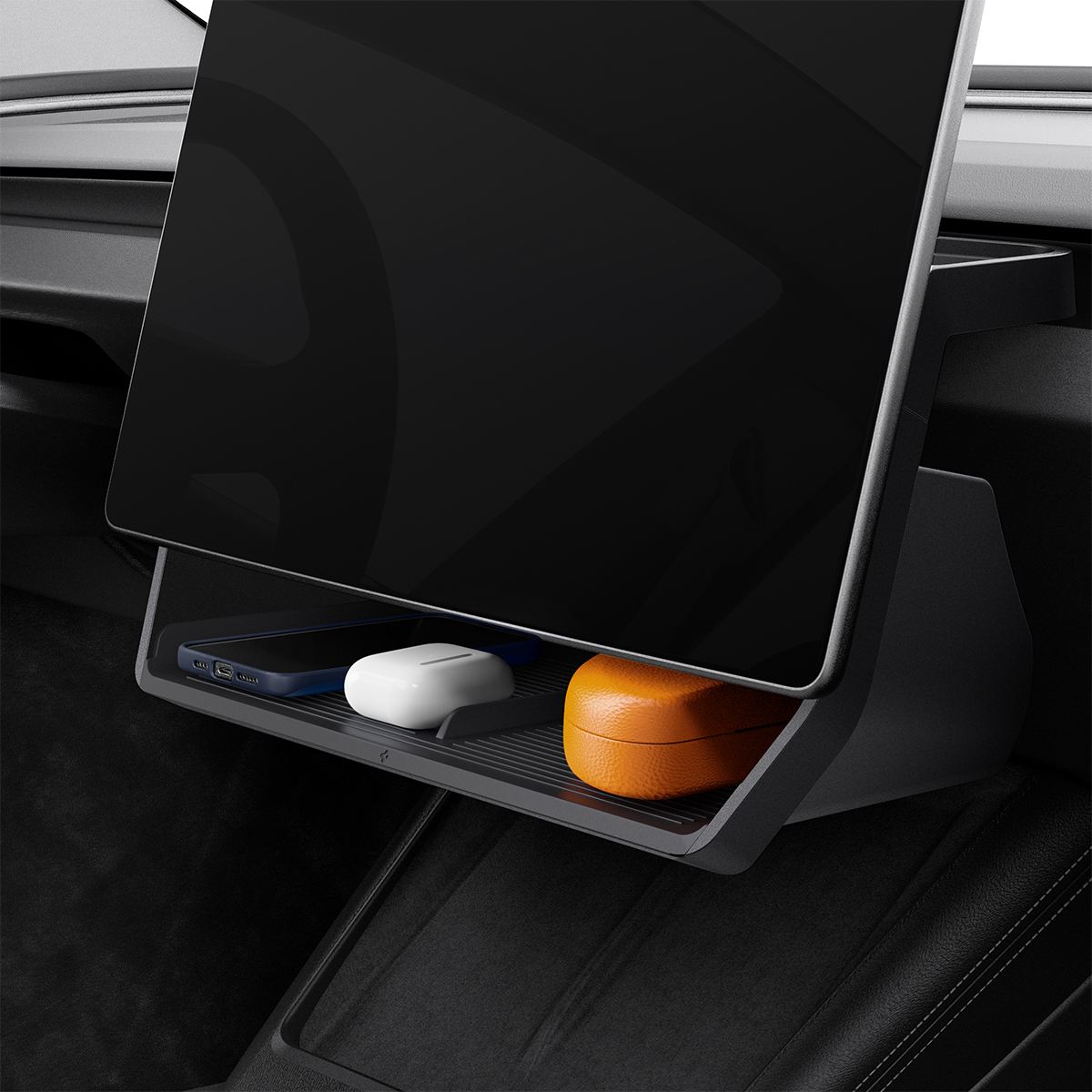 Spigen Tesla Under Screen Storage Organizer, black - Tesla Model 3 2024 (1)