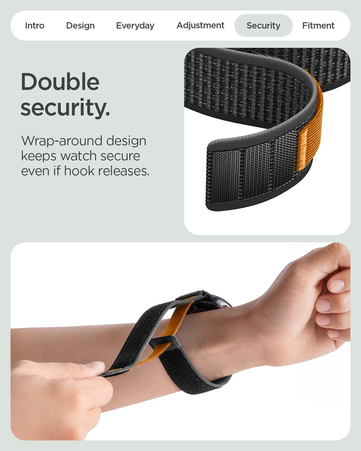 Spigen Athlex Air, active black orange - Google Pixel Watch 5/4/3 41mm/2/1 (14)
