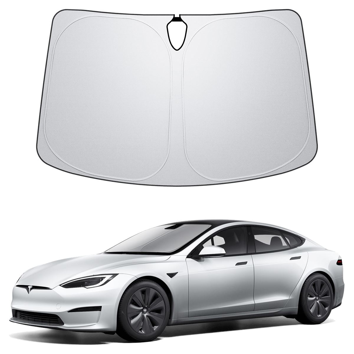 Spigen Tesla Car Front Windshield Sunshade, black - Tesla Model S (23)