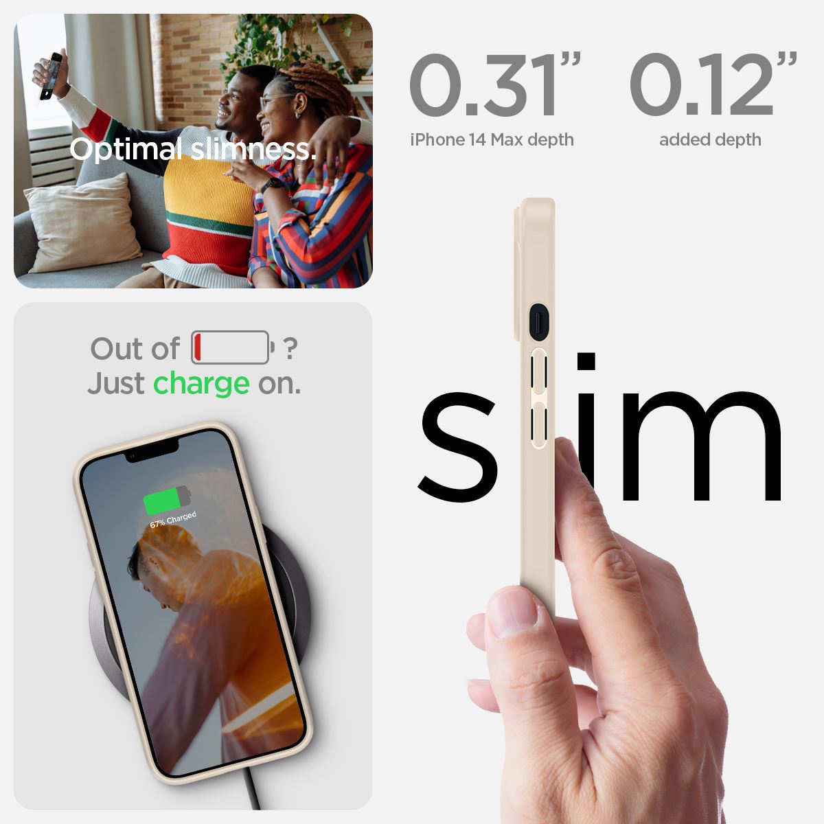 Spigen Crystal Hybrid, sand beige - iPhone 14 Plus (12)