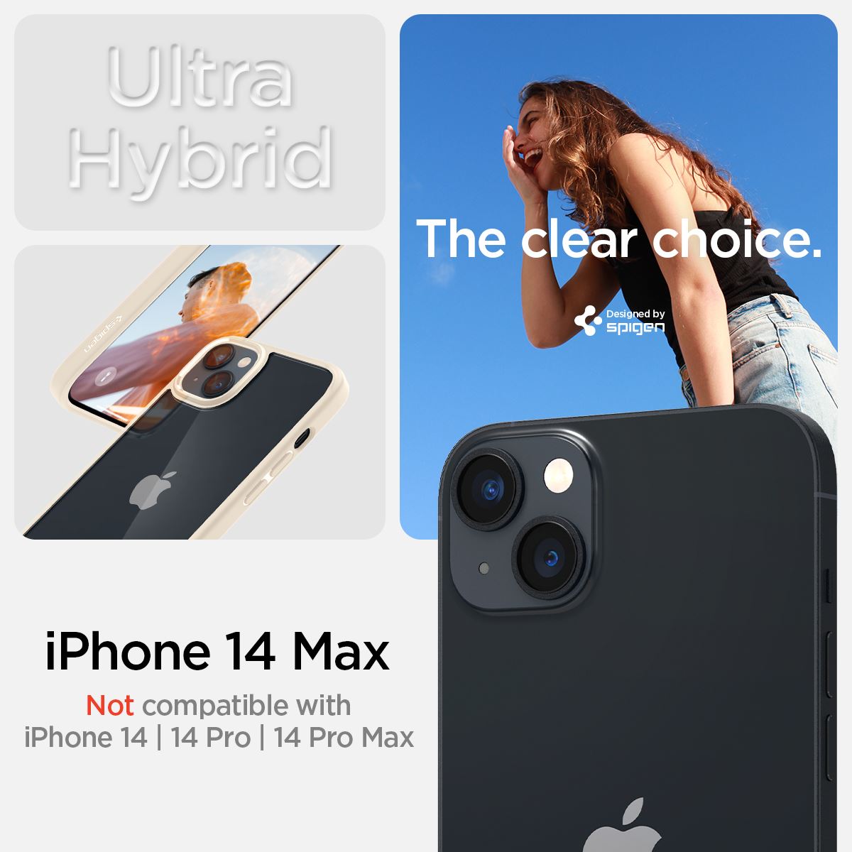 Spigen Crystal Hybrid, sand beige - iPhone 14 Plus (8)