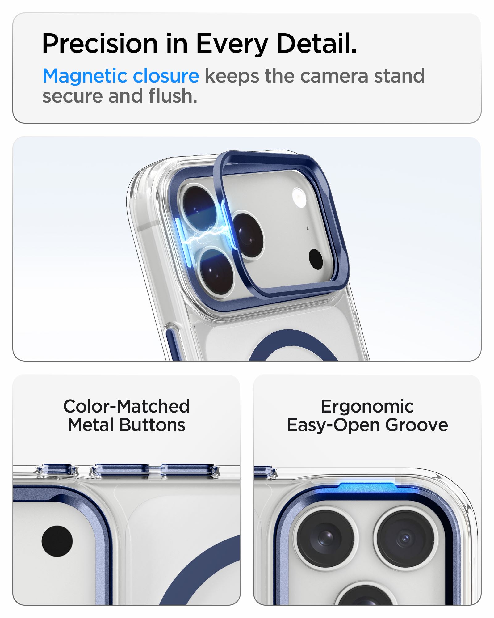 Spigen Ultra Hybrid Optik S MagSafe, clear deep blue - iPhone 18 Pro/17 Pro (7)