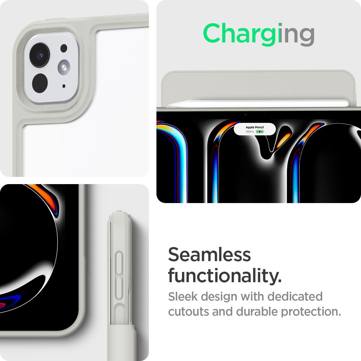 Spigen Air Skin Pro Onetap, gray - iPad Pro 11" 2024 (14)