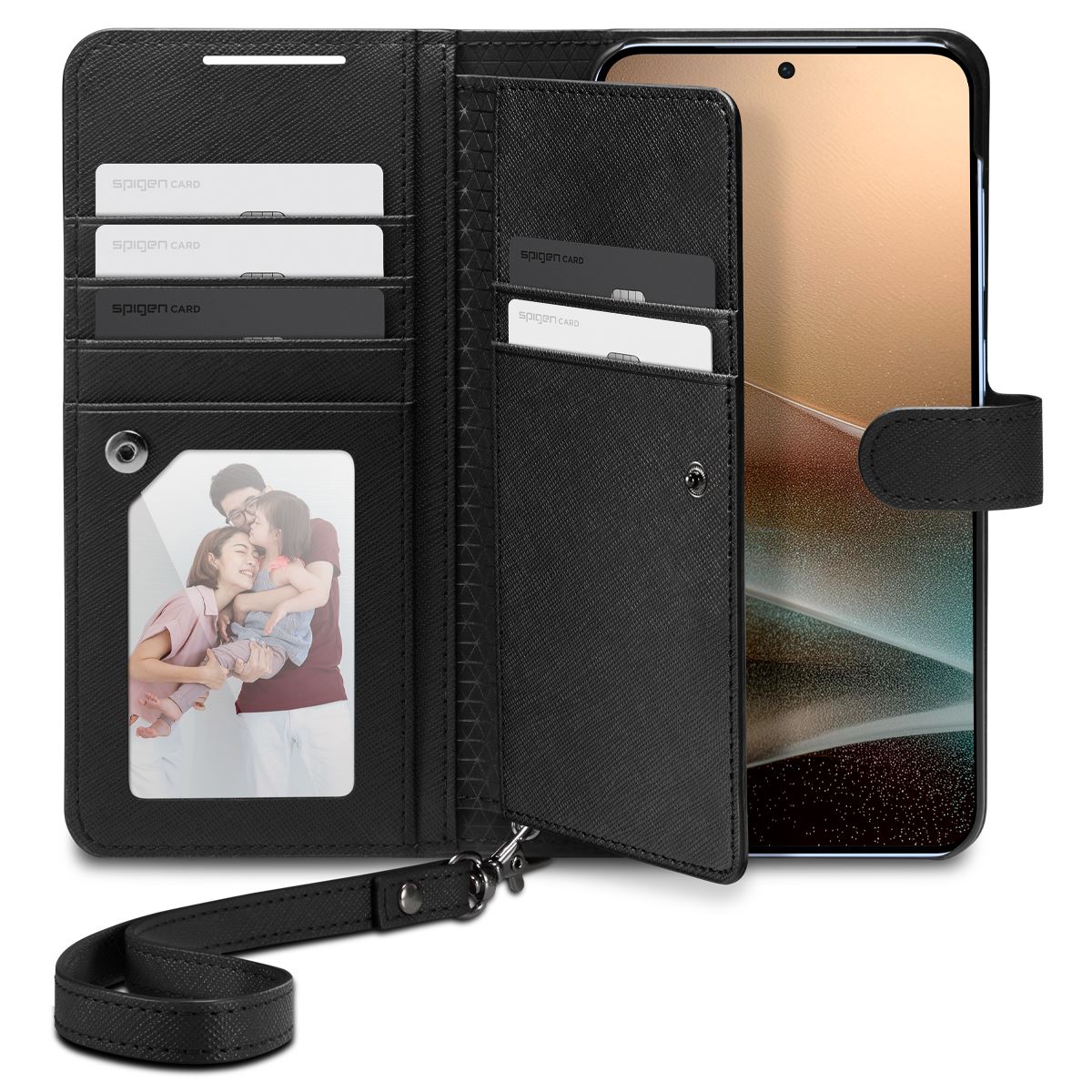 Spigen Wallet S, black - Samsung Galaxy S25+ (2)