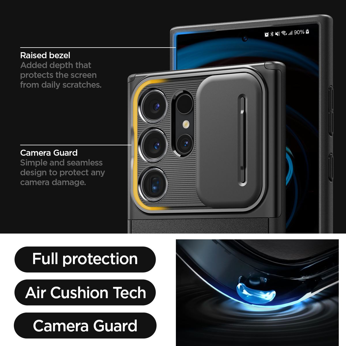 Spigen Optik Armor, black - Samsung Galaxy S24 Ultra (18)