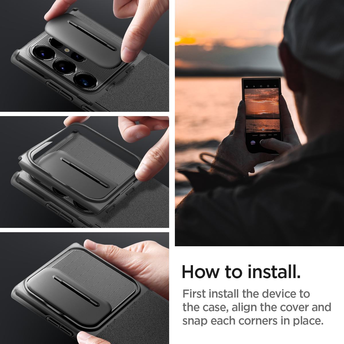 Spigen Optik Armor, black - Samsung Galaxy S24 Ultra (19)