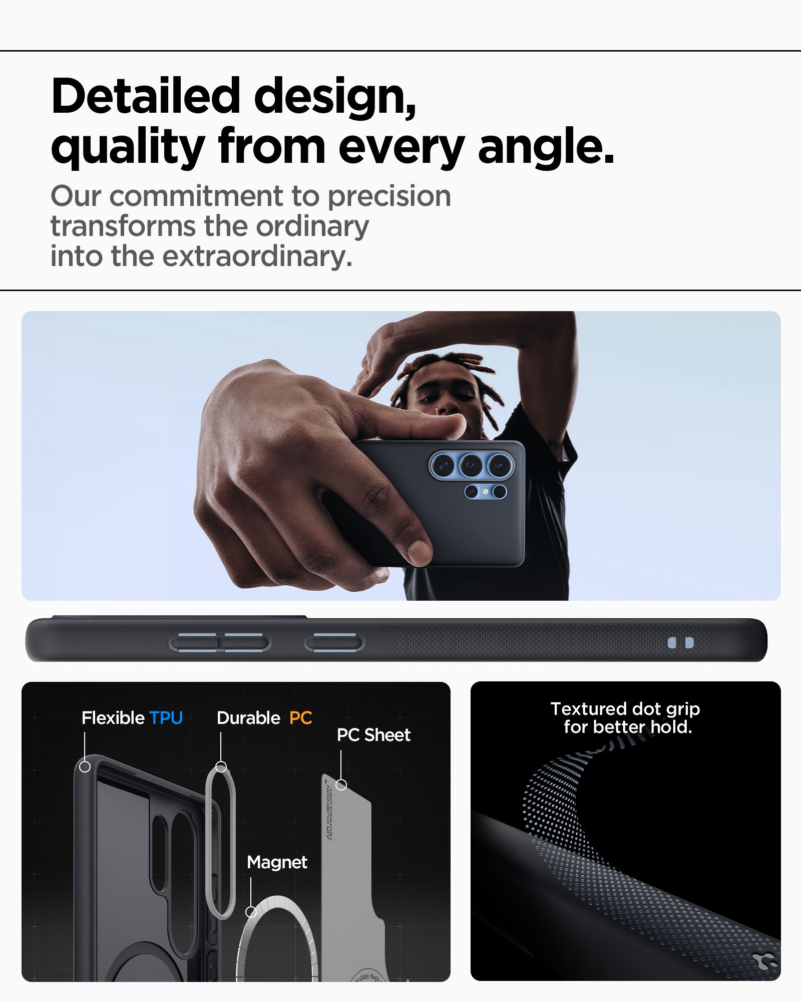 Spigen Nano Pop MagSafe, black sesame - Samsung Galaxy S25 Ultra (16)