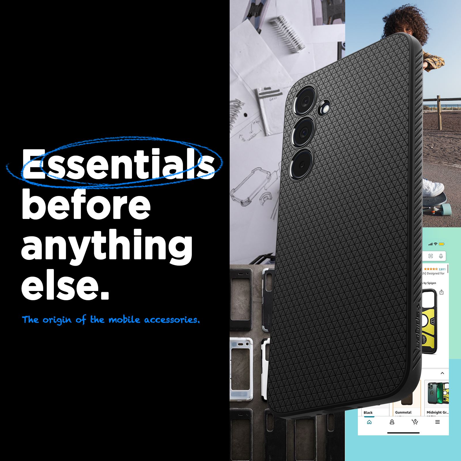 Spigen Liquid Air, matte black - Samsung Galaxy A35 (13)
