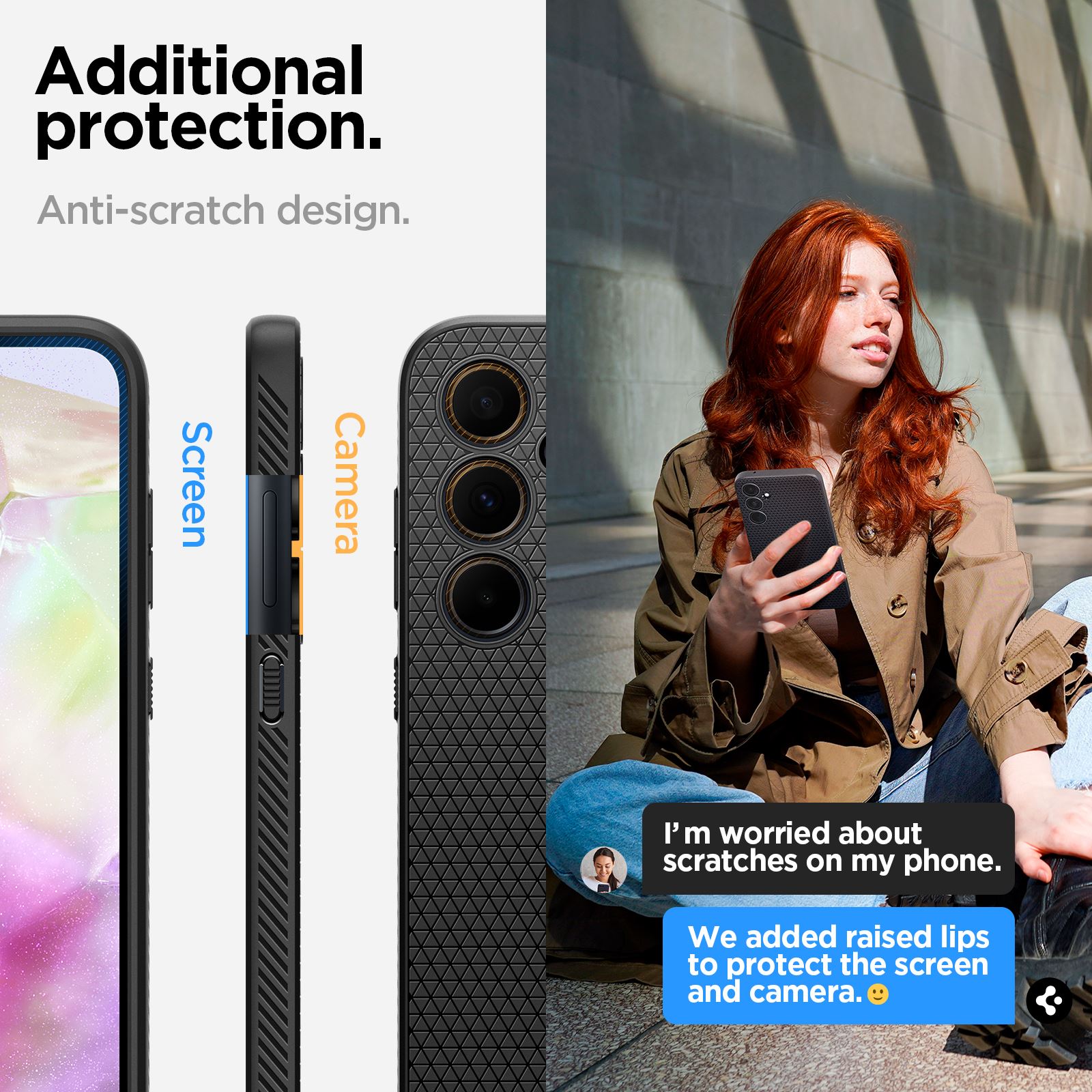 Spigen Liquid Air, matte black - Samsung Galaxy A35 (17)