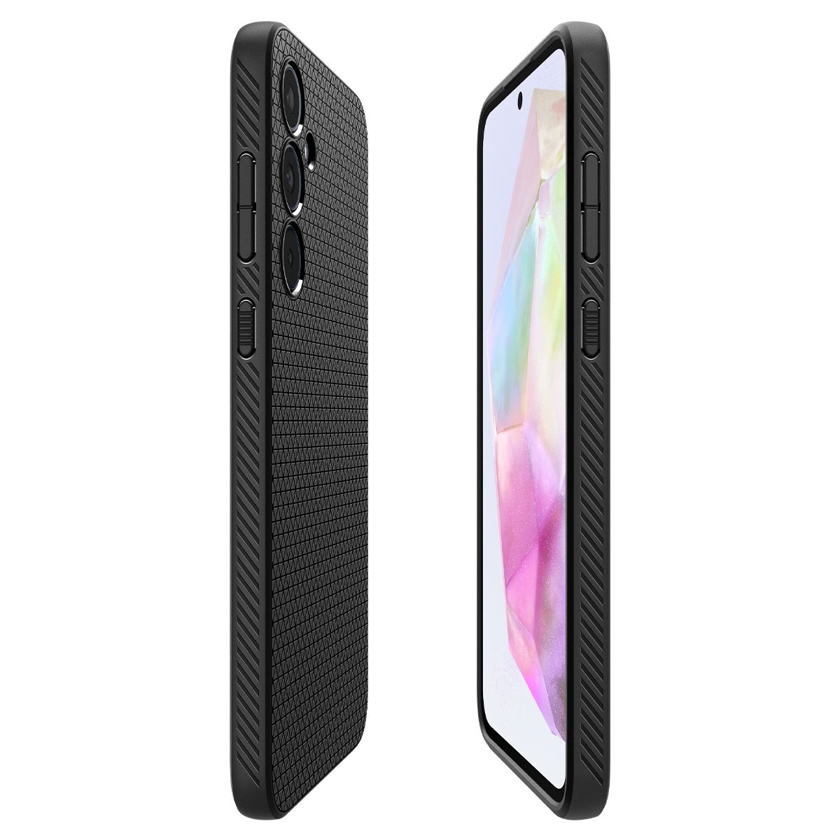 Spigen Liquid Air, matte black - Samsung Galaxy A35 (8)