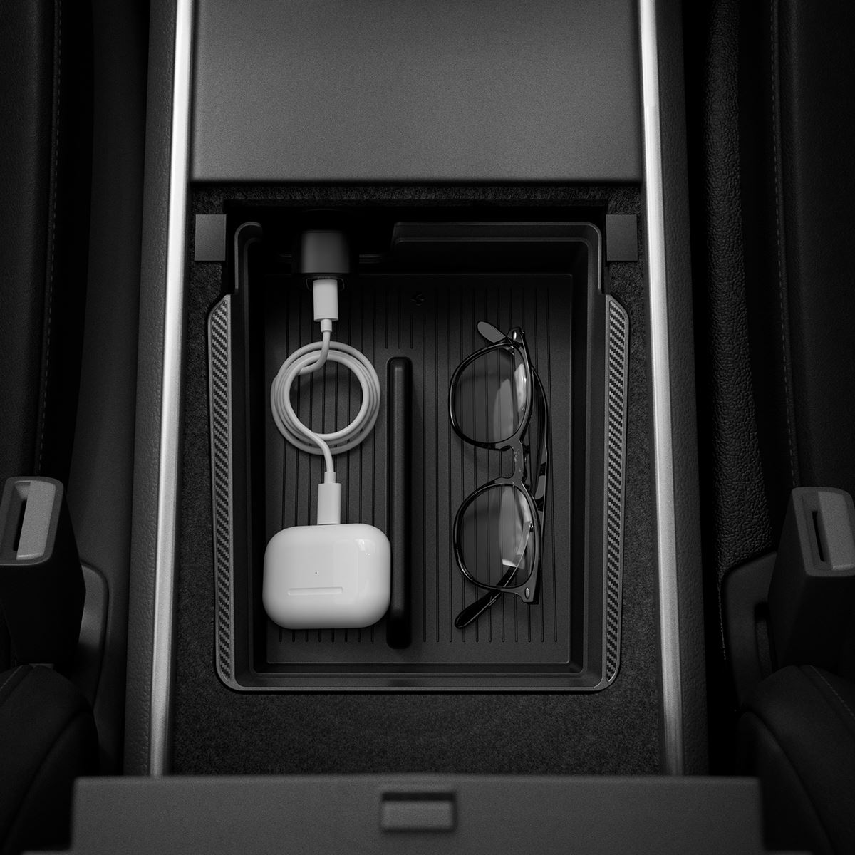 Spigen Tesla Armrest Console Organizer, black - Model Y/3 (11)