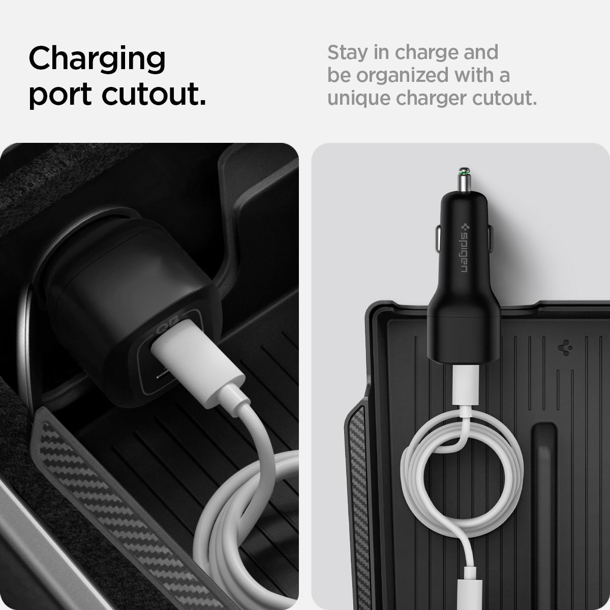 Spigen Tesla Armrest Console Organizer, black - Model Y/3 (5)