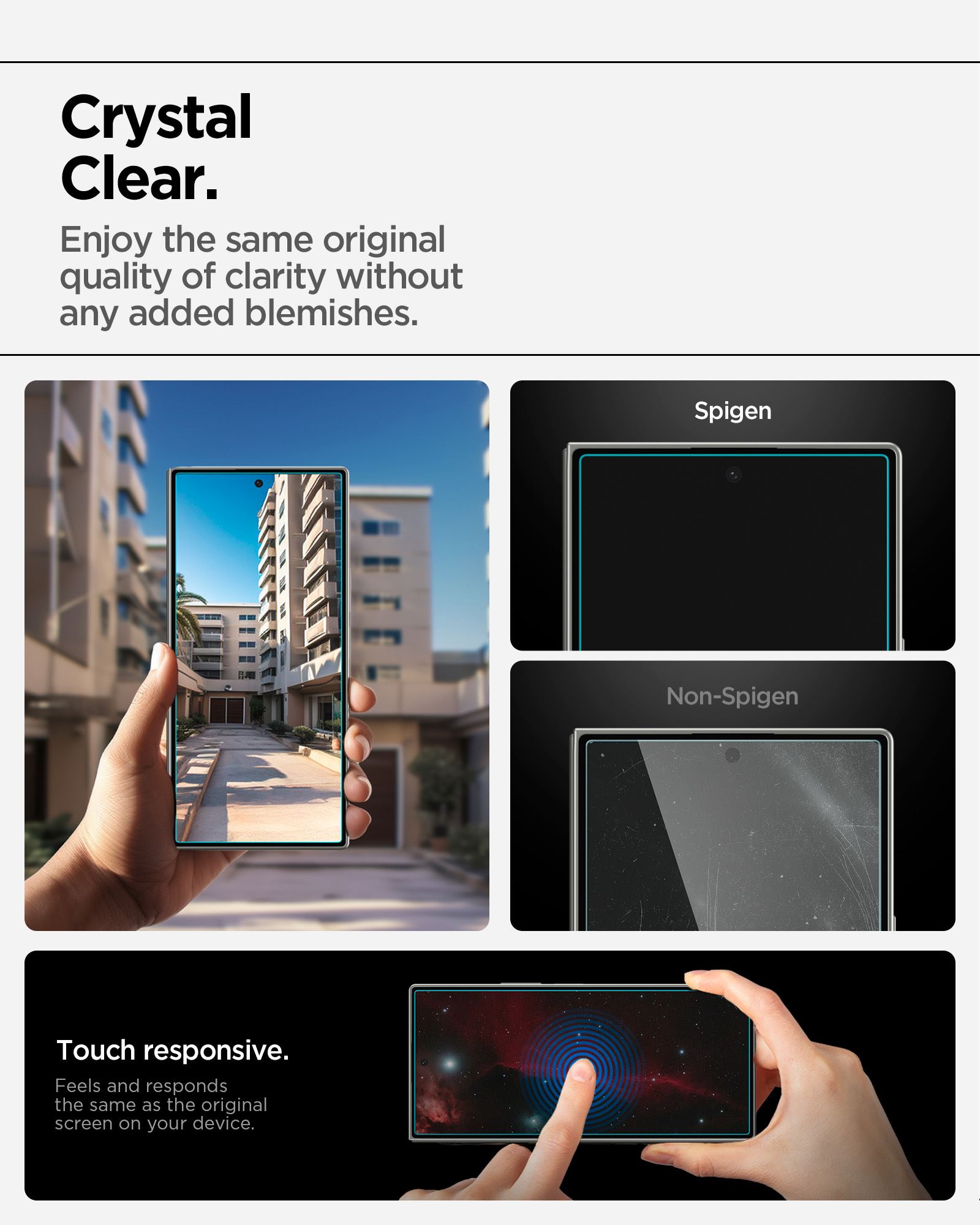 Spigen Glass tR EZ Fit Pro HD 2 Pack - Samsung Galaxy Z Fold7 (10)