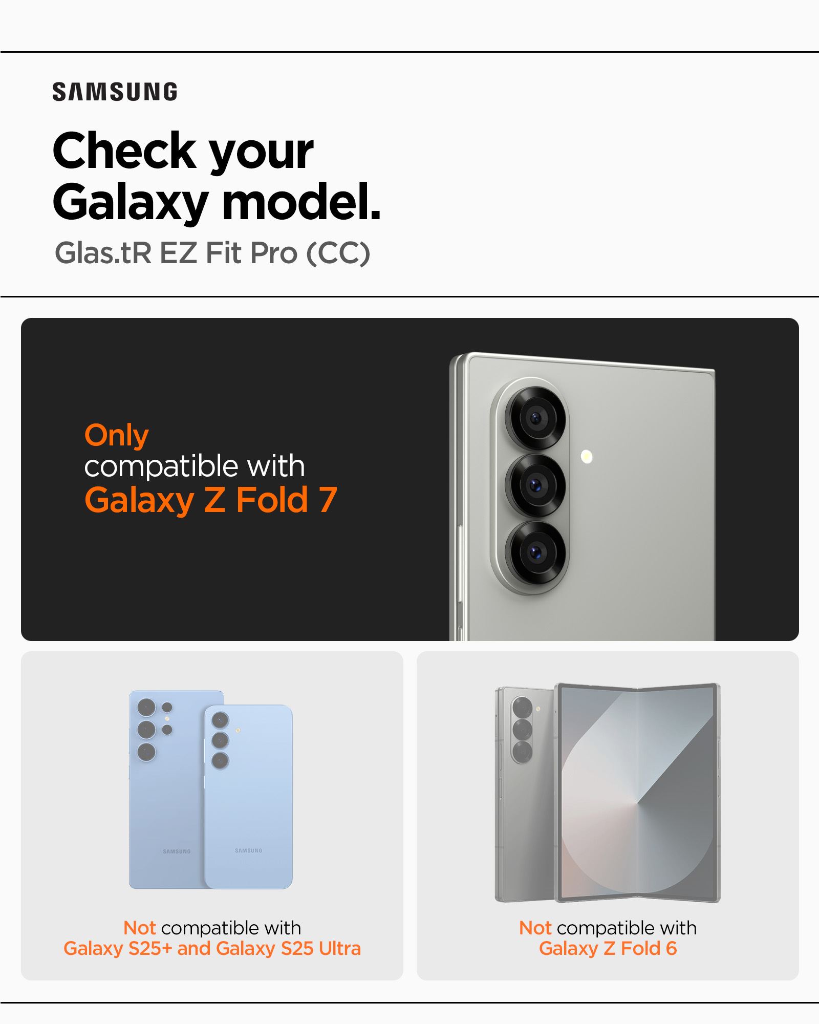 Spigen Glass tR EZ Fit Pro HD 2 Pack - Samsung Galaxy Z Fold7 (11)