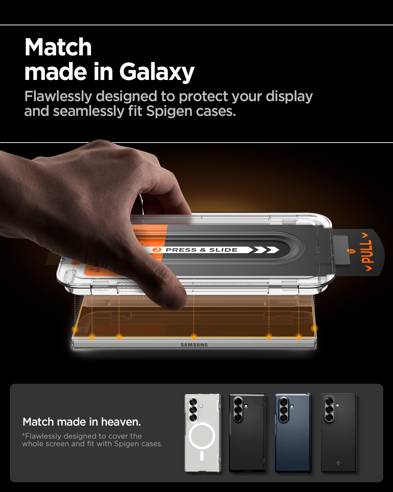 Spigen Glass tR EZ Fit Pro HD 2 Pack - Samsung Galaxy Z Fold7 (8)