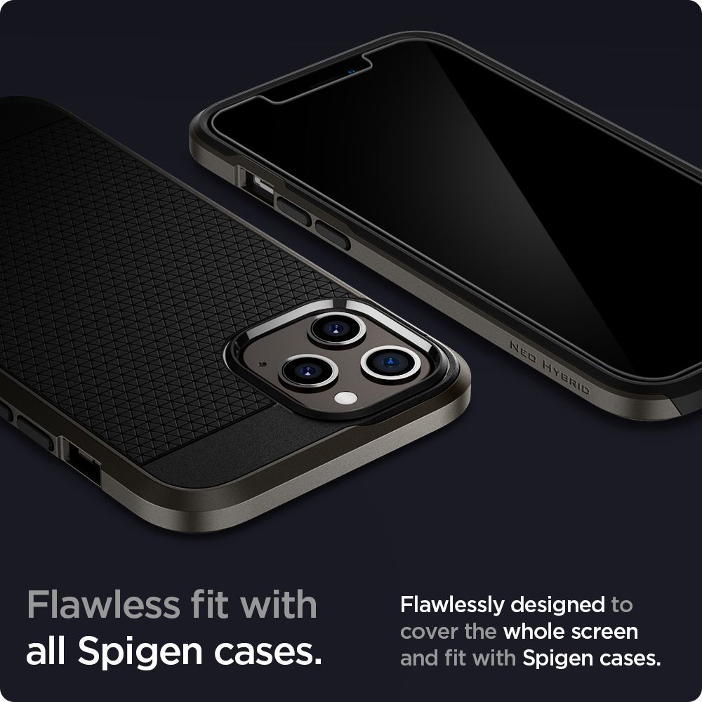 Spigen Glas tR EZ Fit, 2 Pack - iPhone 12 Pro Max (6)