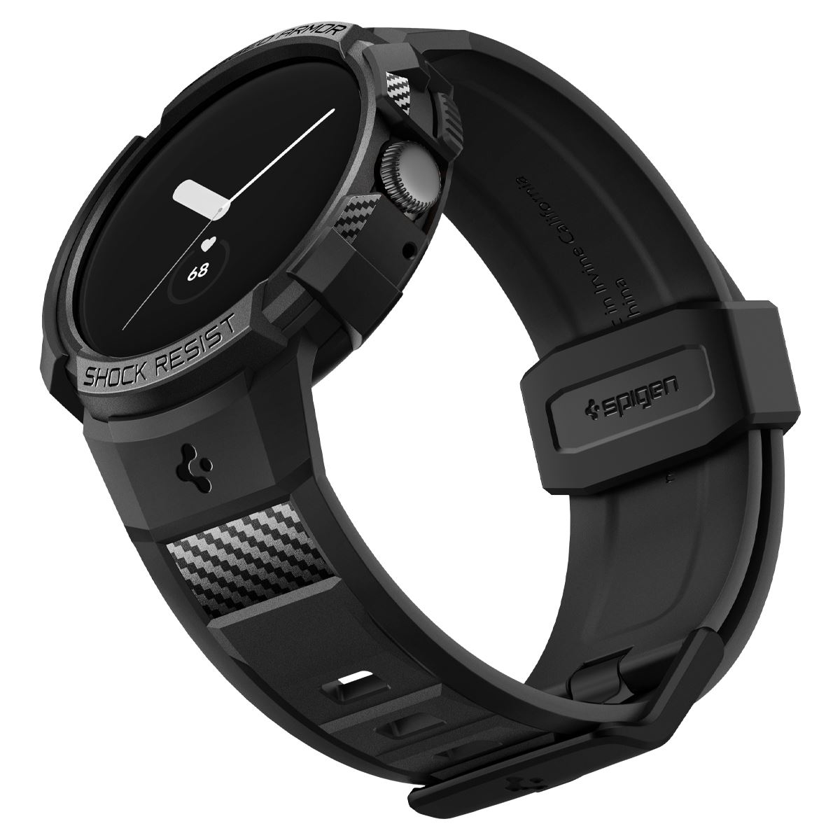 Spigen Rugged Armor Pro, black - Google Pixel Watch/Watch 2 (10)