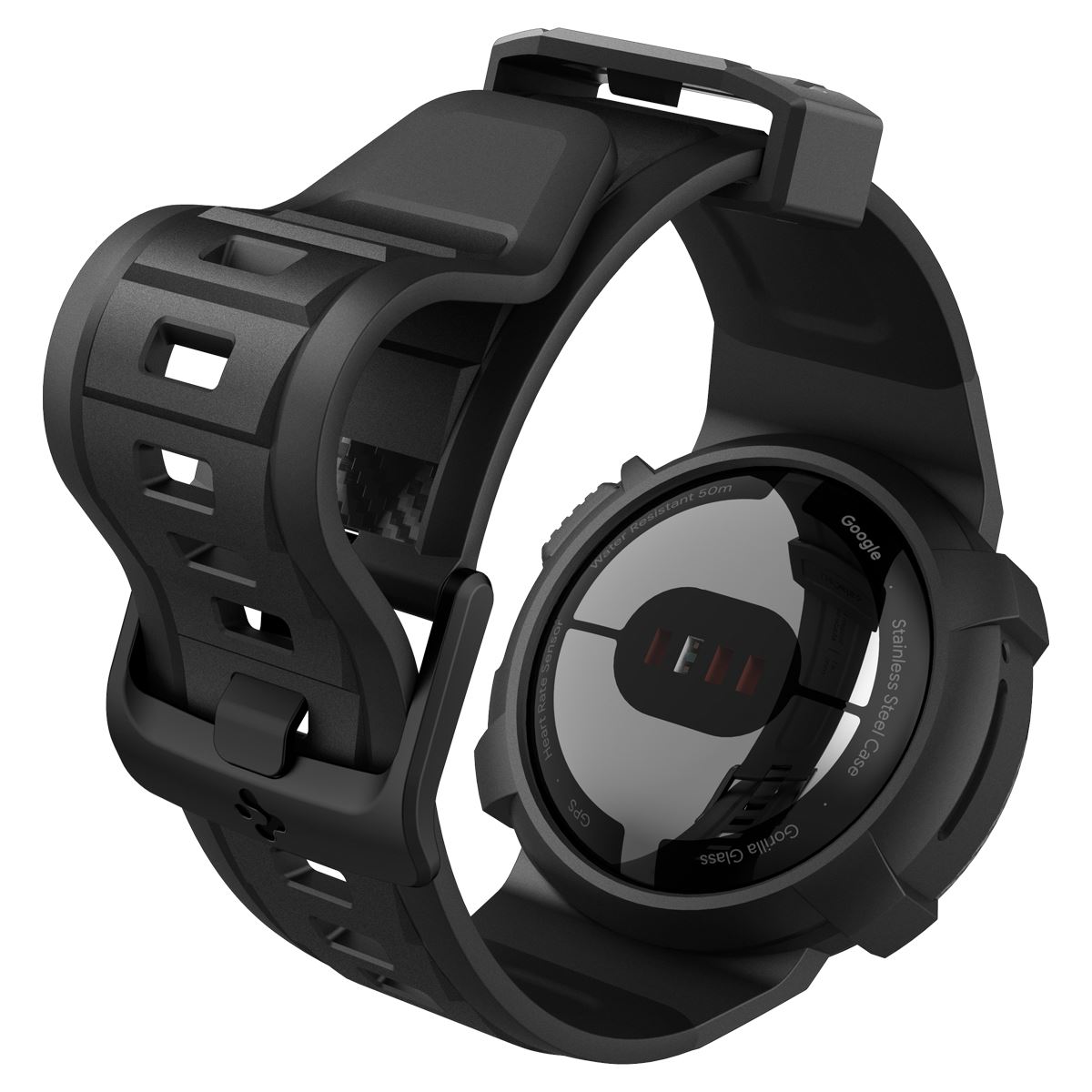 Spigen Rugged Armor Pro, black - Google Pixel Watch/Watch 2 (11)