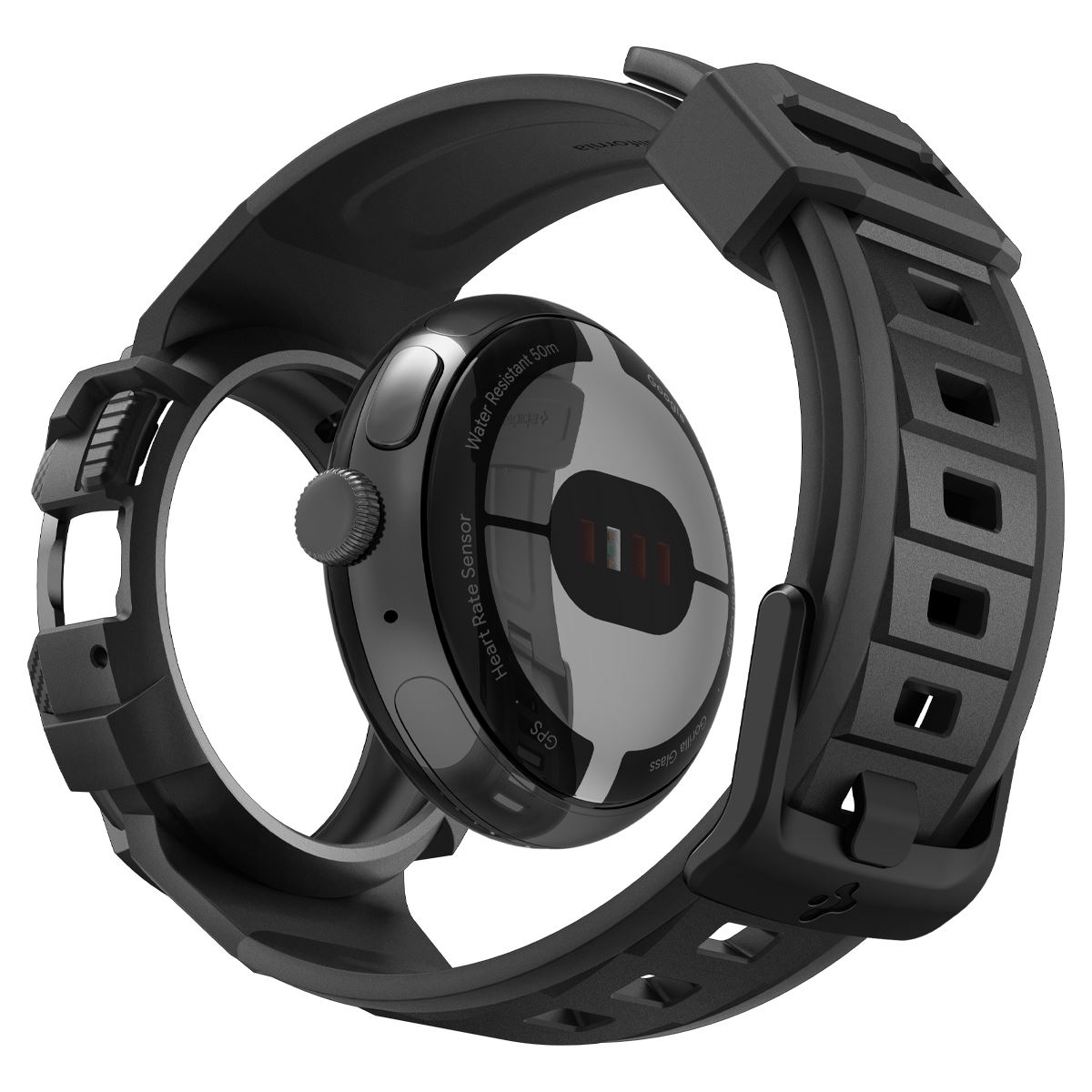 Spigen Rugged Armor Pro, black - Google Pixel Watch/Watch 2 (3)