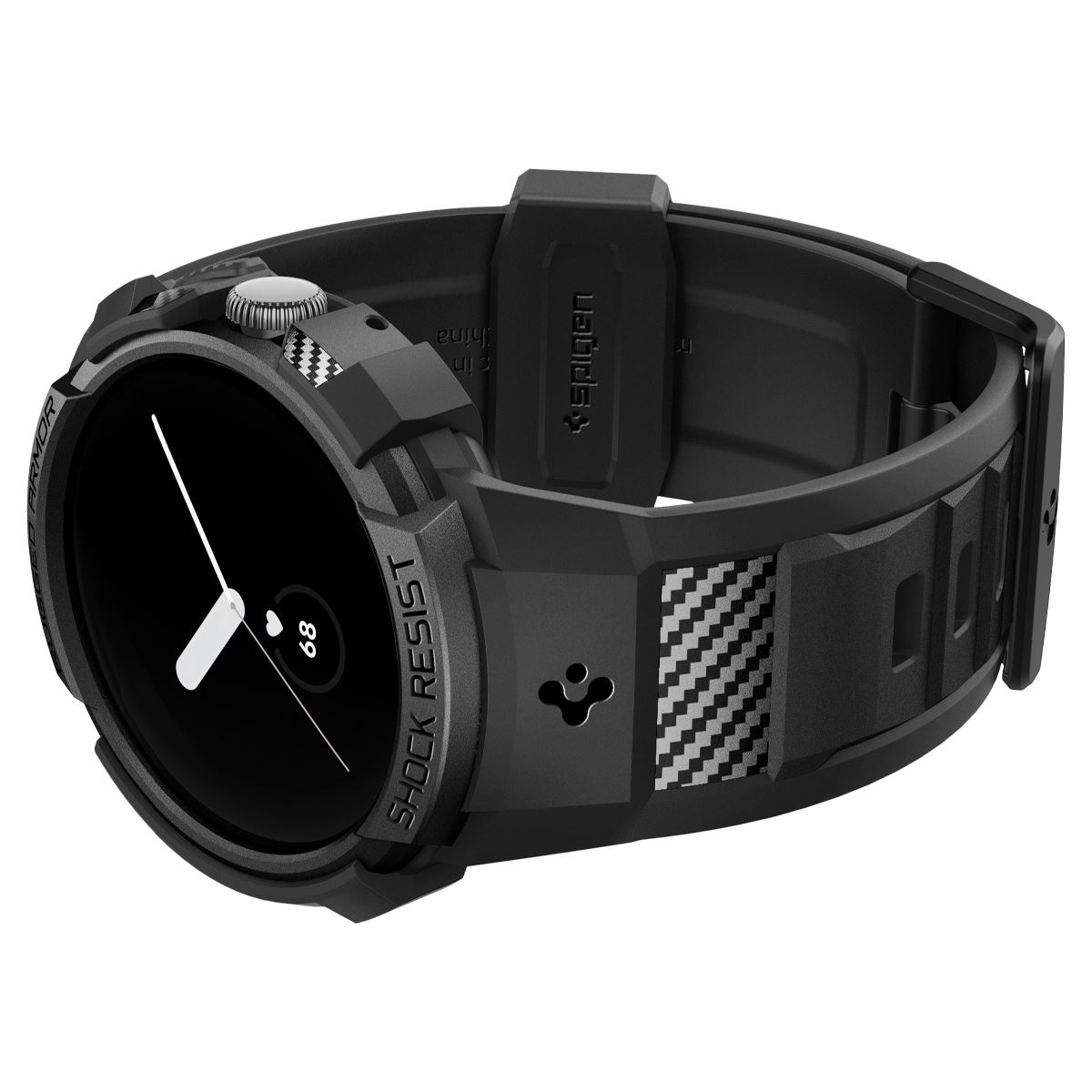 Spigen Rugged Armor Pro, black - Google Pixel Watch/Watch 2 (7)