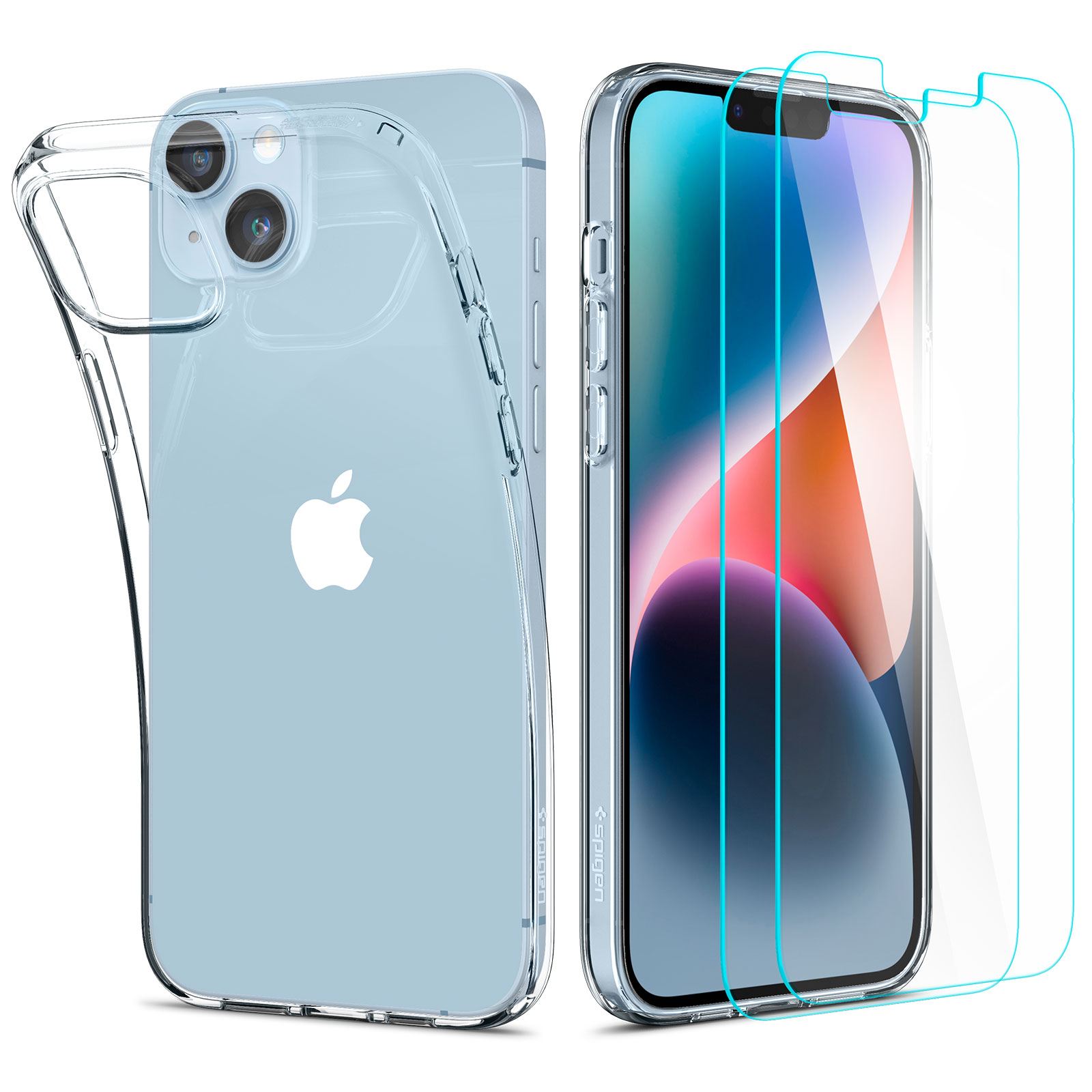 Spigen Crystal Pack, crystal clear - iPhone 14 Plus (1)